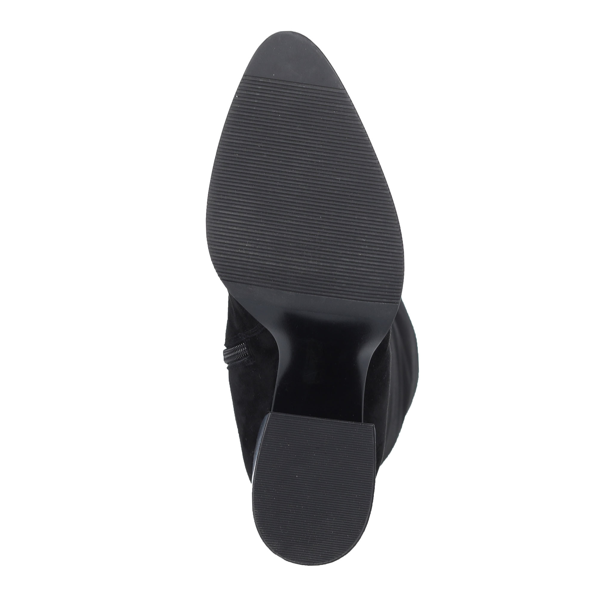 Черные сапоги из велюра на каблуке Respect, размер 35, цвет черный - фото 7