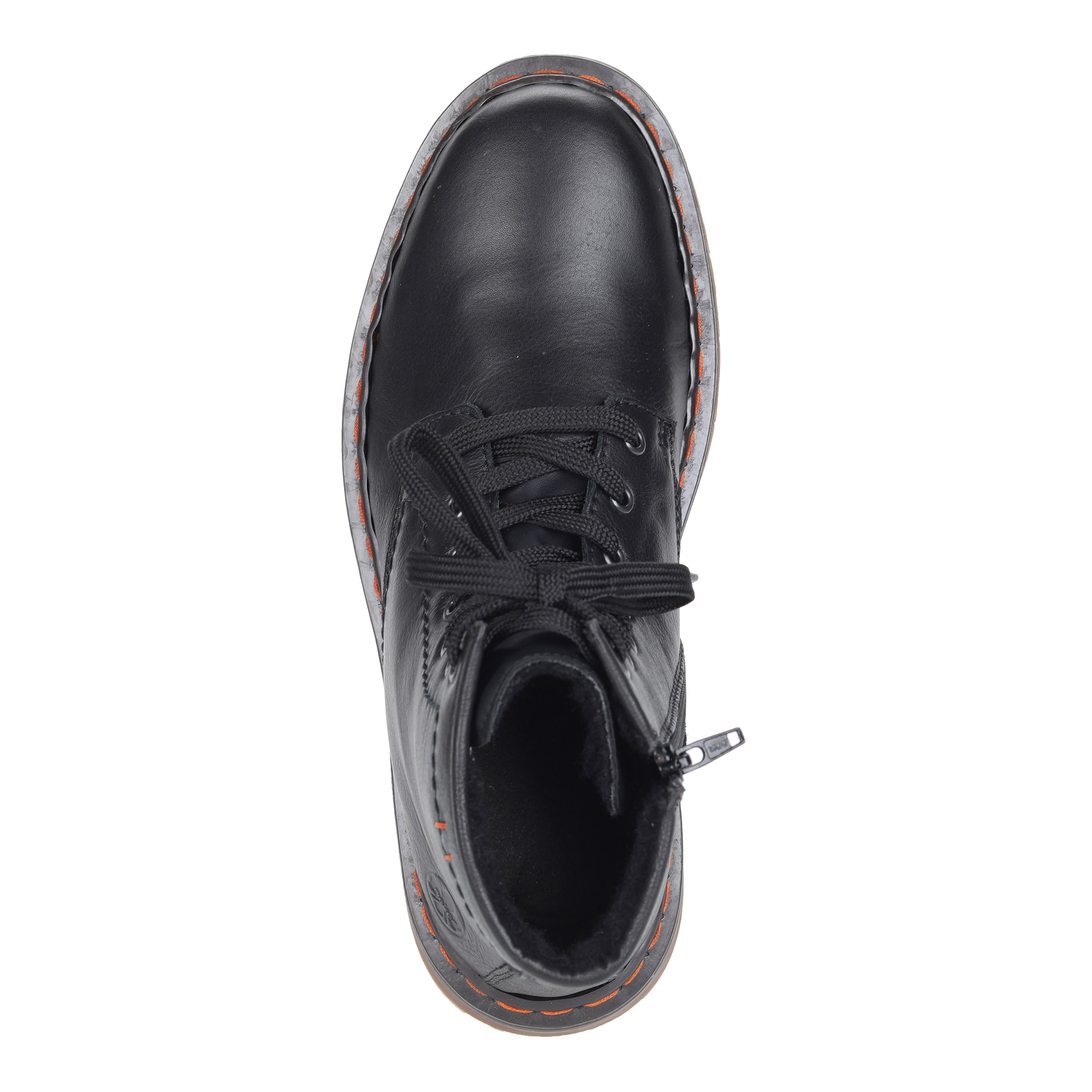 Черные ботинки из комбинированных материалов на шерсти Rieker, размер 45, цвет черный - фото 4