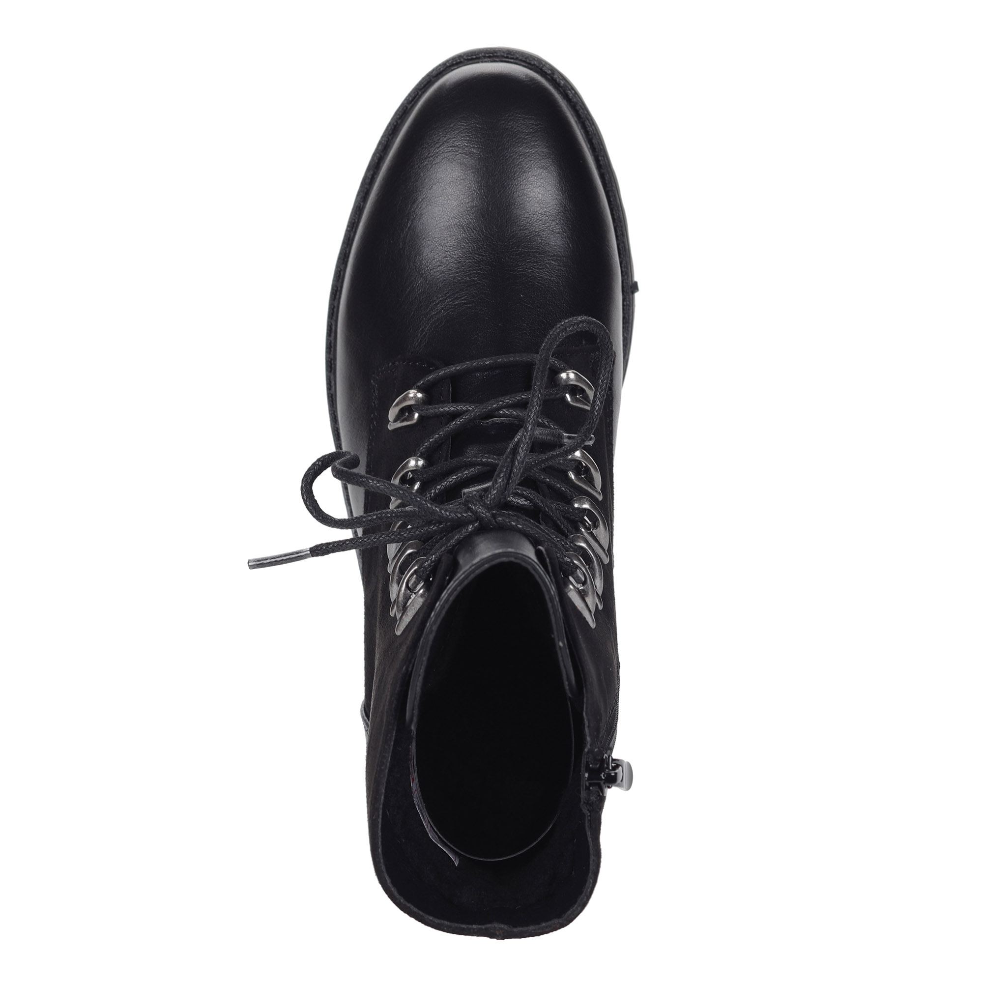 Черные ботинки на рифленой подошве Rieker, размер 38, цвет черный - фото 4