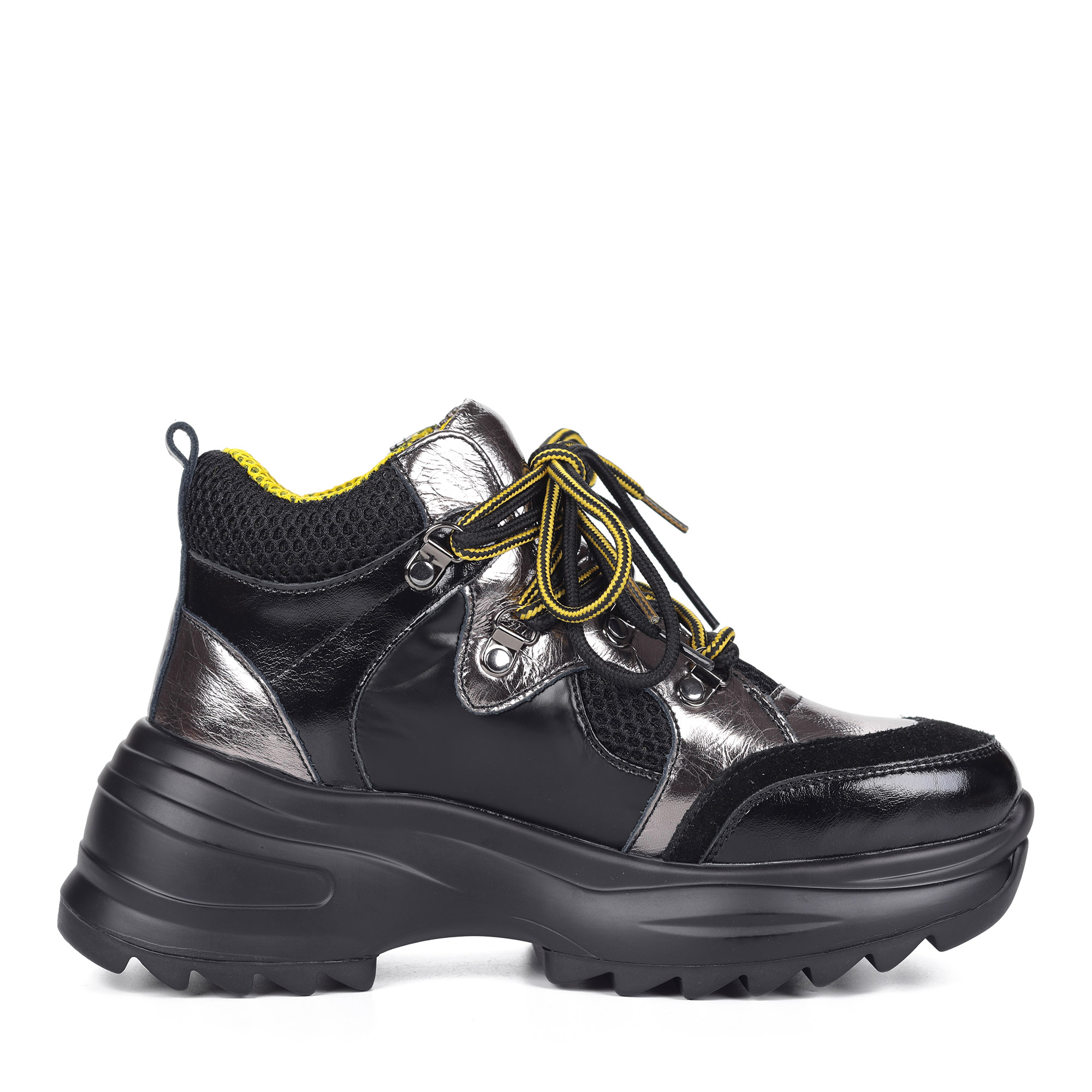 Комбинированные кроссовки на шерсти Respect, размер 38, цвет черный - фото 3