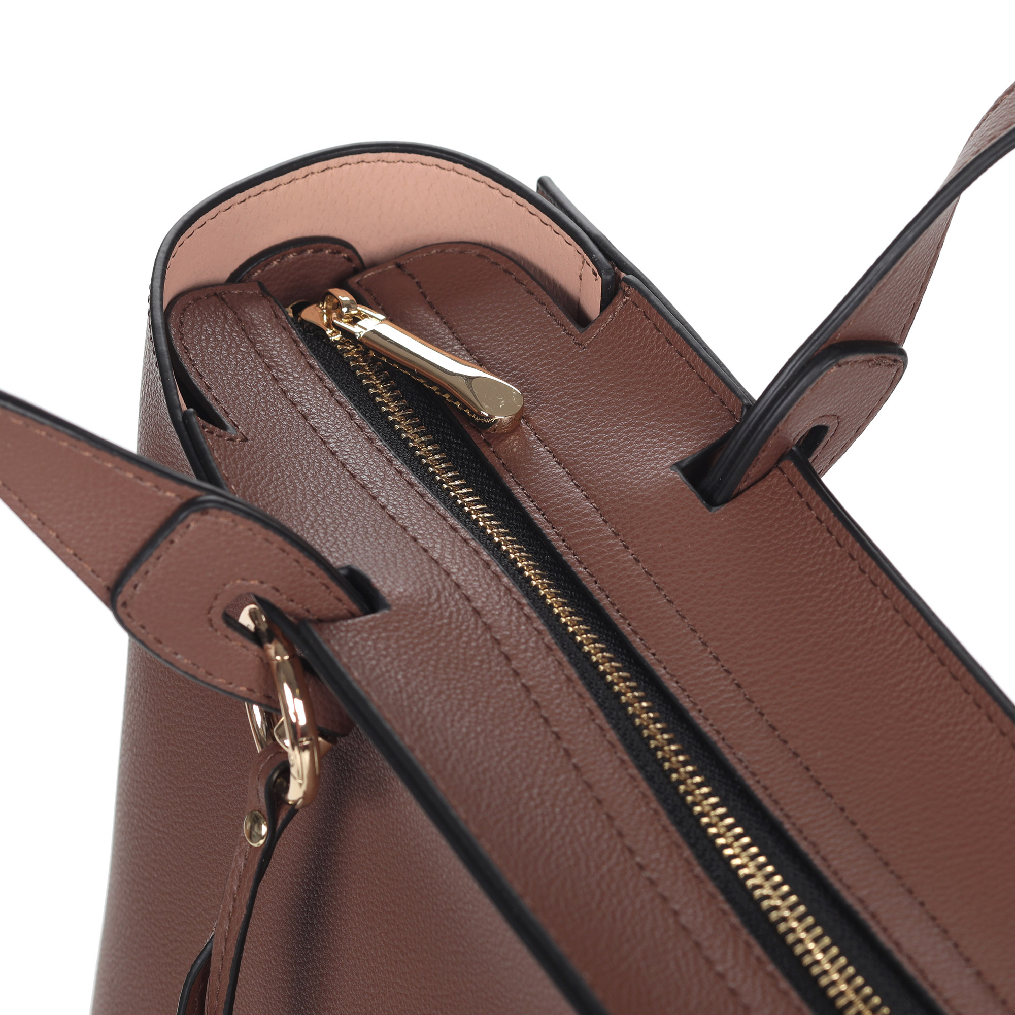 Бежевая сумка сэтчел из натуральной кожи от Respect-shoes