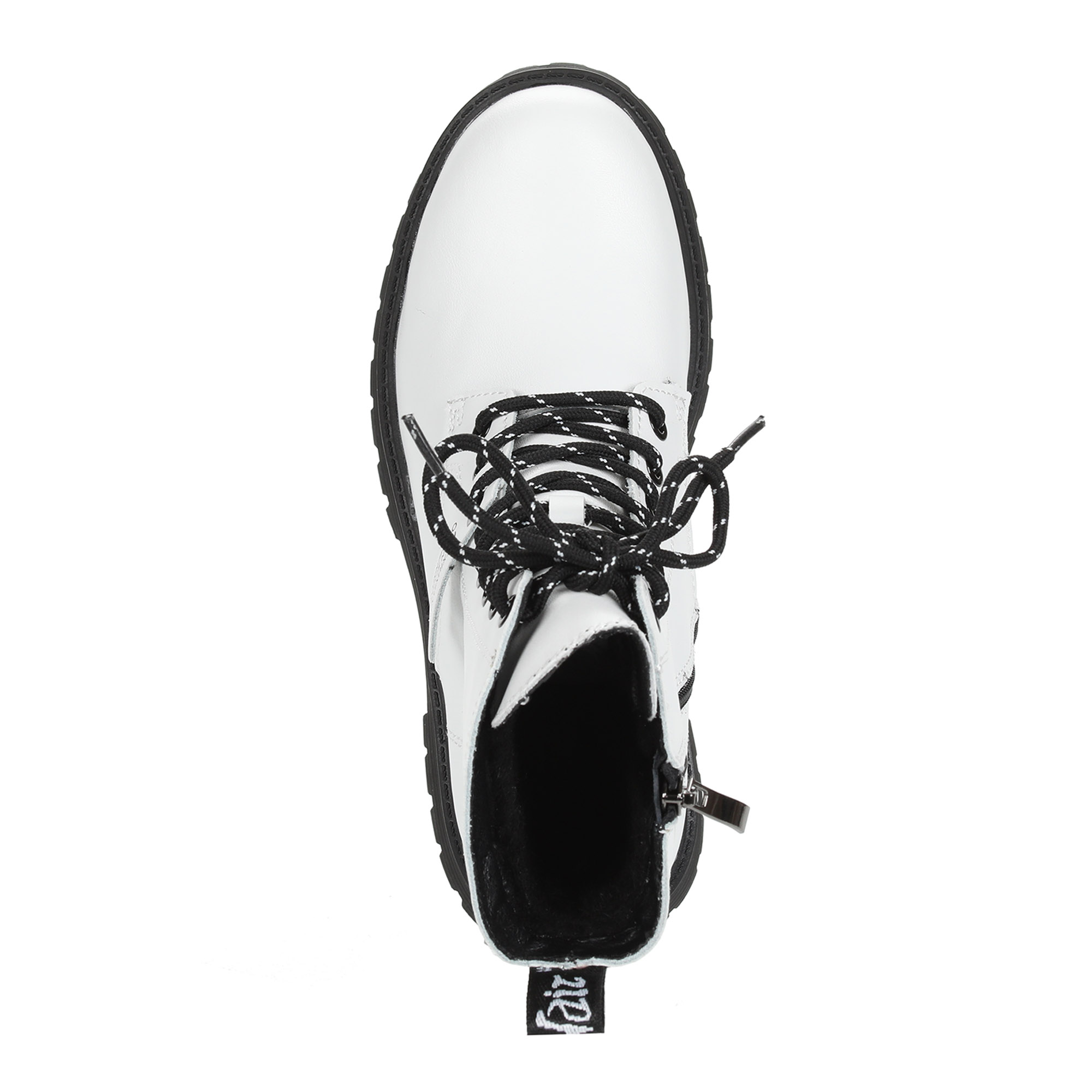 Белые ботинки  из кожи на подкладке из натуральной шерсти на тракторной подошве Respect, размер 37, цвет белый - фото 7