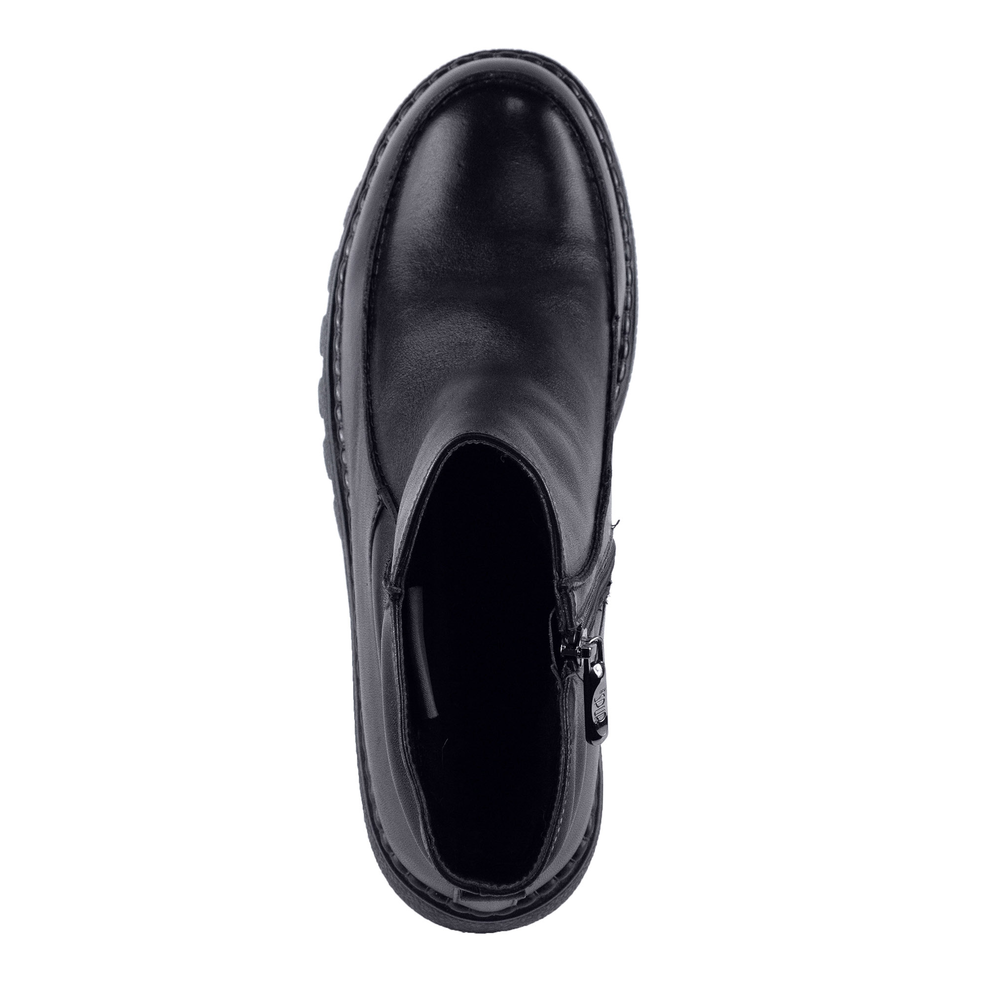 Черные ботинки из кожи без шнуровки Spur, размер 38, цвет черный - фото 4