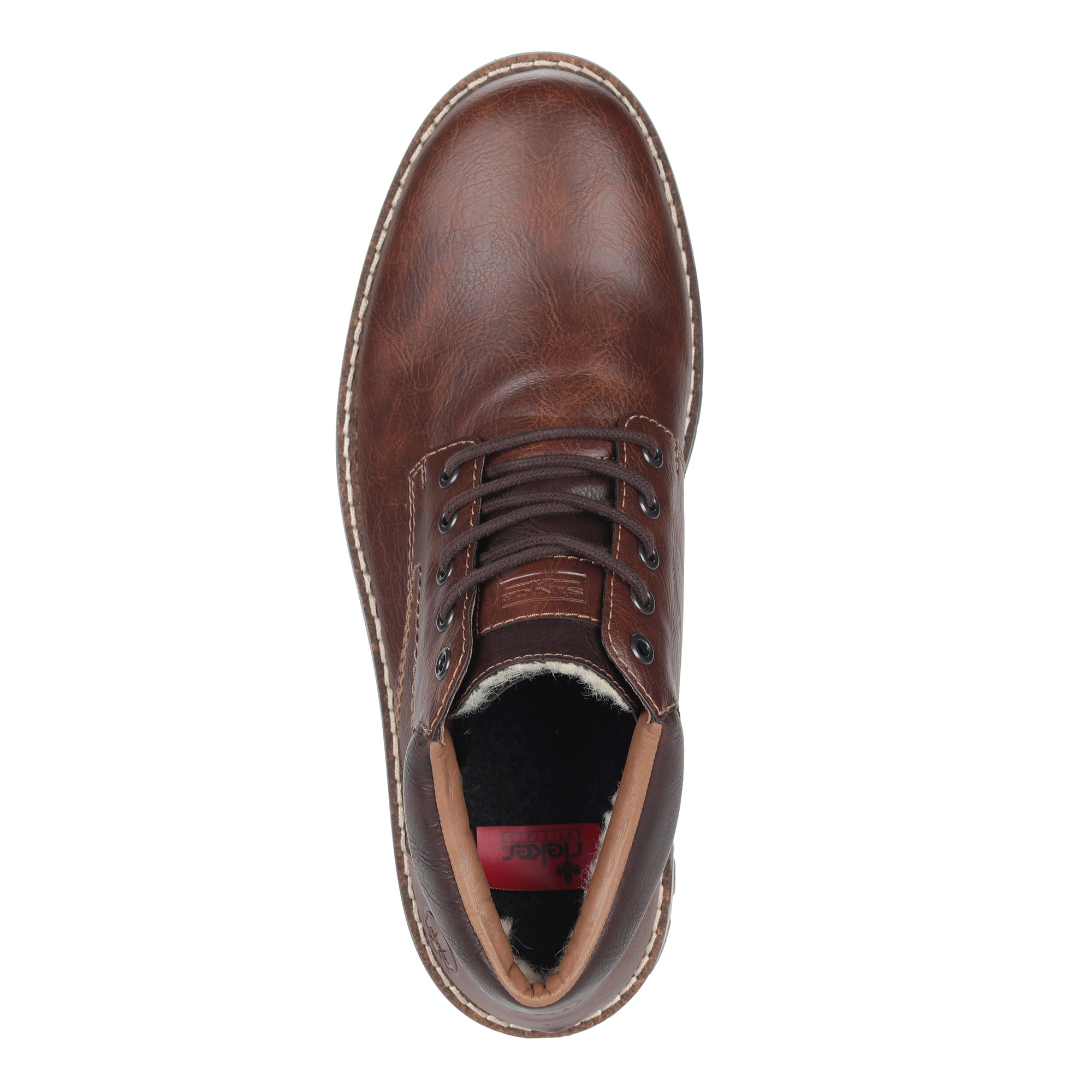 Коричневые ботинки из комбинированных материалов Rieker, размер 43, цвет коричневый - фото 4
