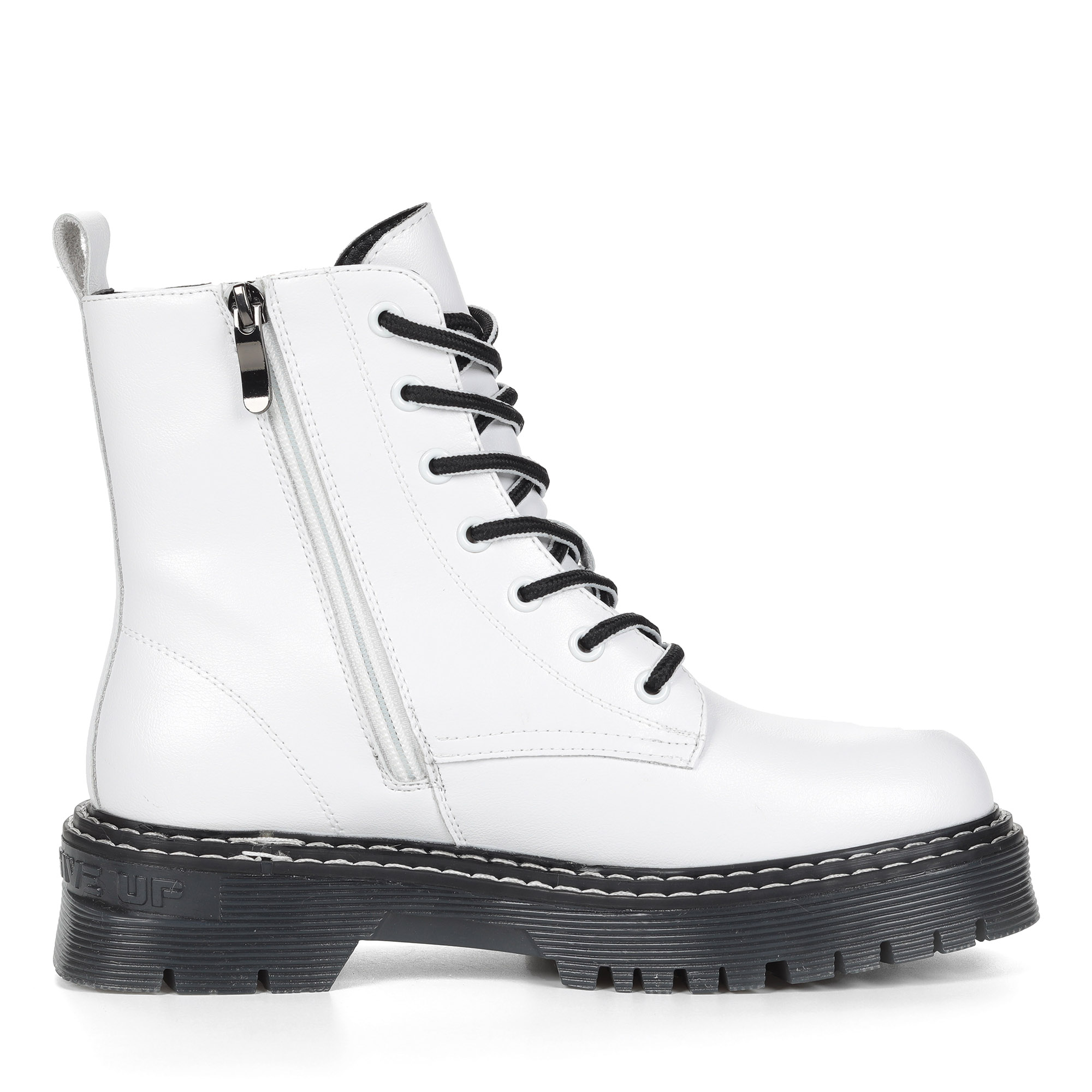 Белые ботинки из кожи на подкладке из натуральной шерсти на утолщенной подошве Respect, размер 37, цвет белый - фото 3