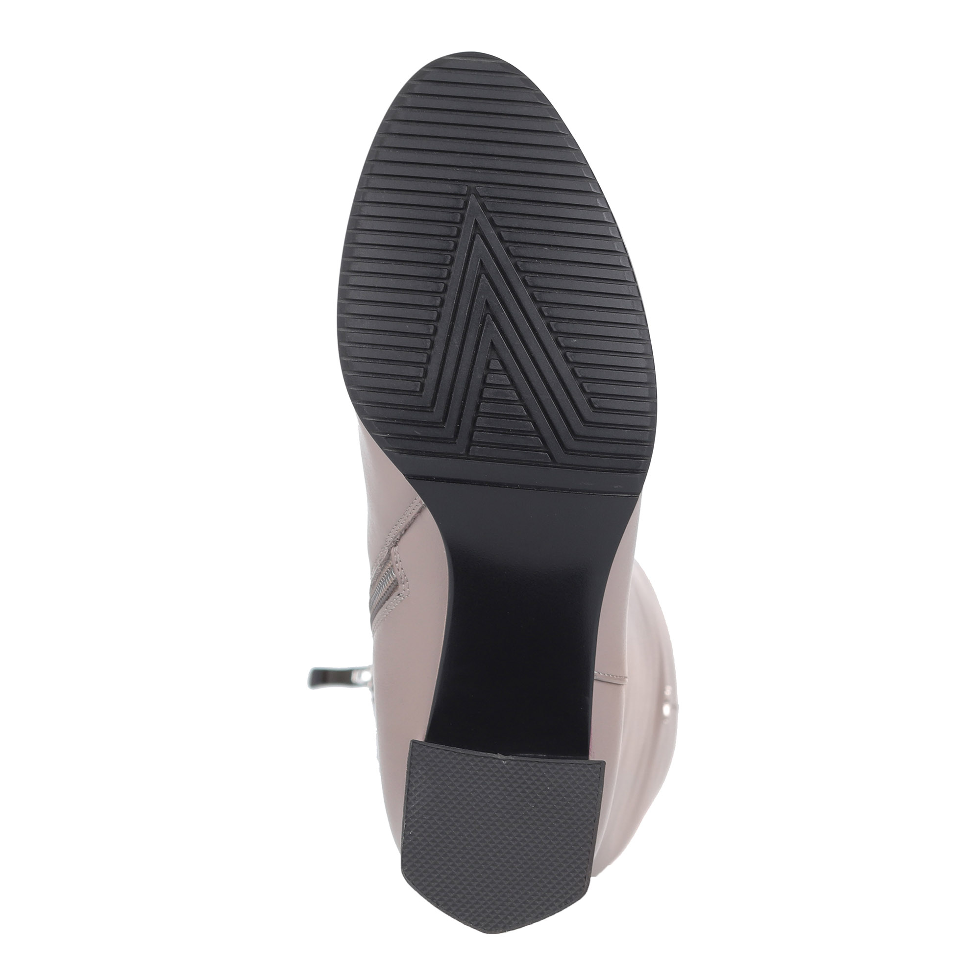 Бежевые сапоги из кожи на устойчивом каблуке Respect, размер 41, цвет бежевый - фото 6