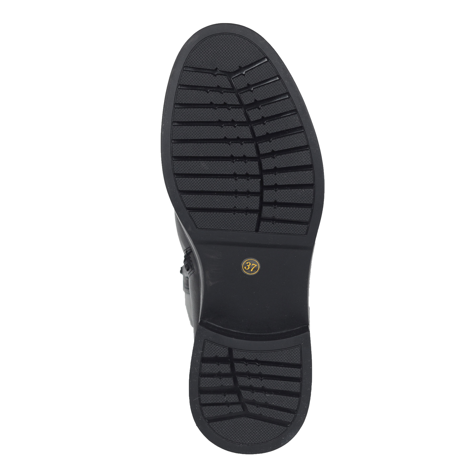 Черные ботфорты из кожи на подкалдке из натуральной шерсти и текстиля на квадратном каблуке Respect, размер 36, цвет черный - фото 8