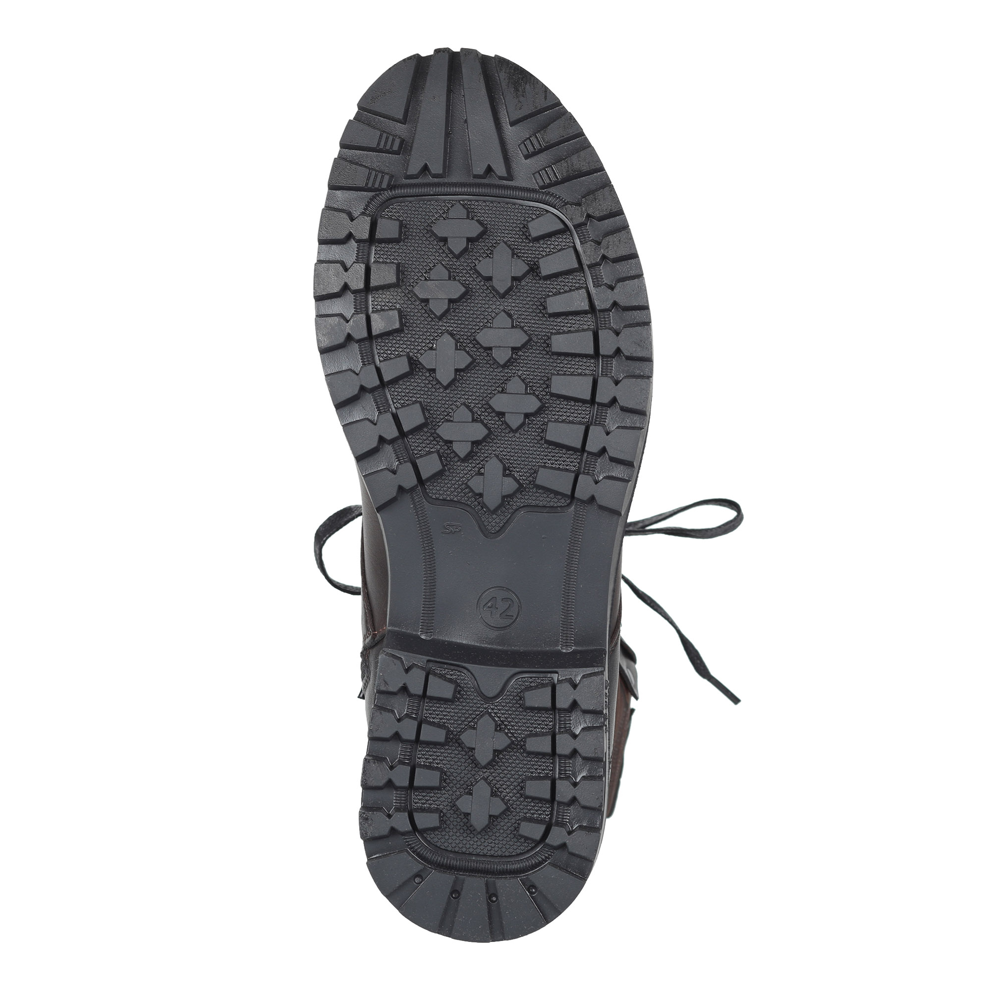 Коричневые ботинки из кожи на шерсти Respect, размер 40, цвет коричневый - фото 5