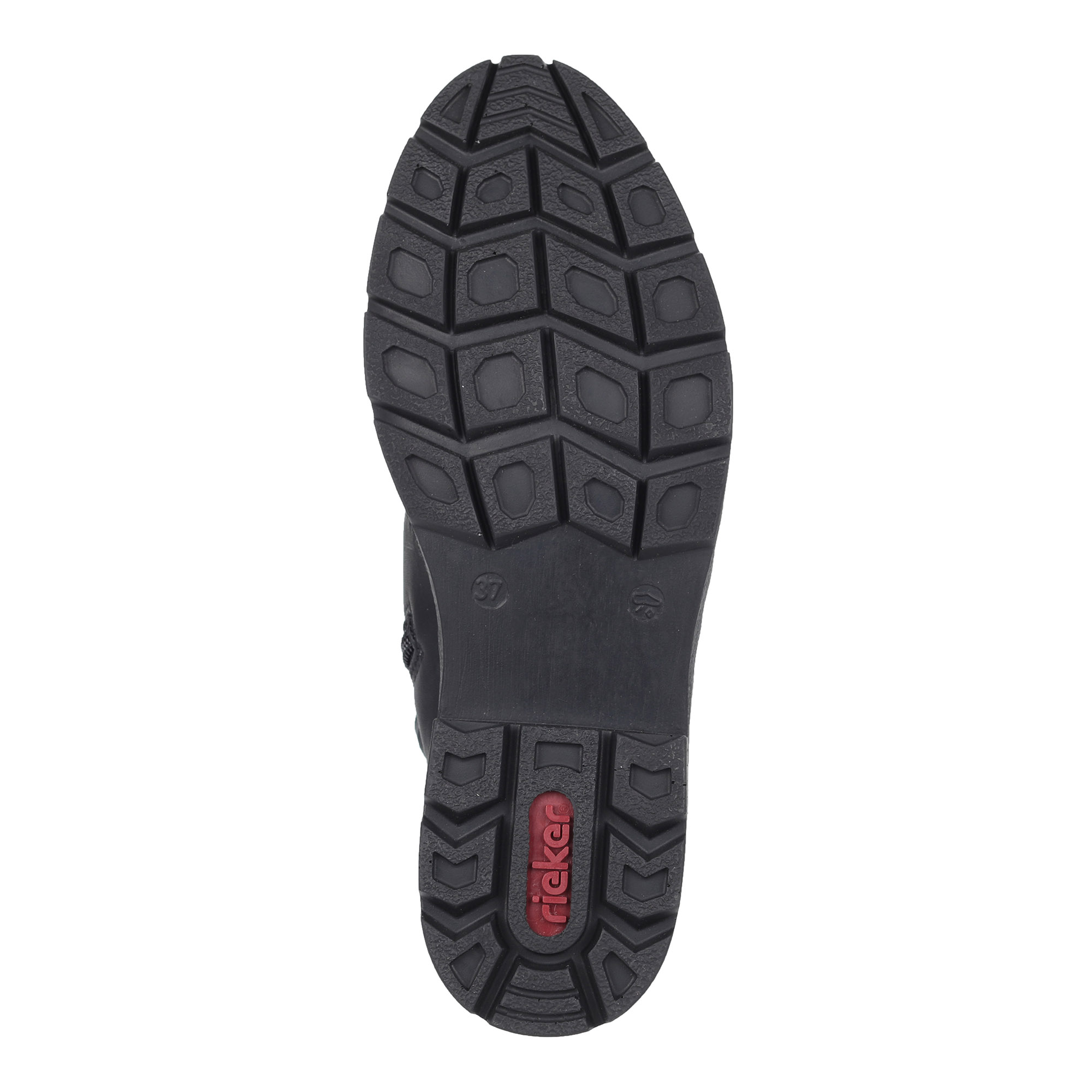 Черные ботинки из экокожи с пряжками Rieker, размер 37, цвет черный - фото 5
