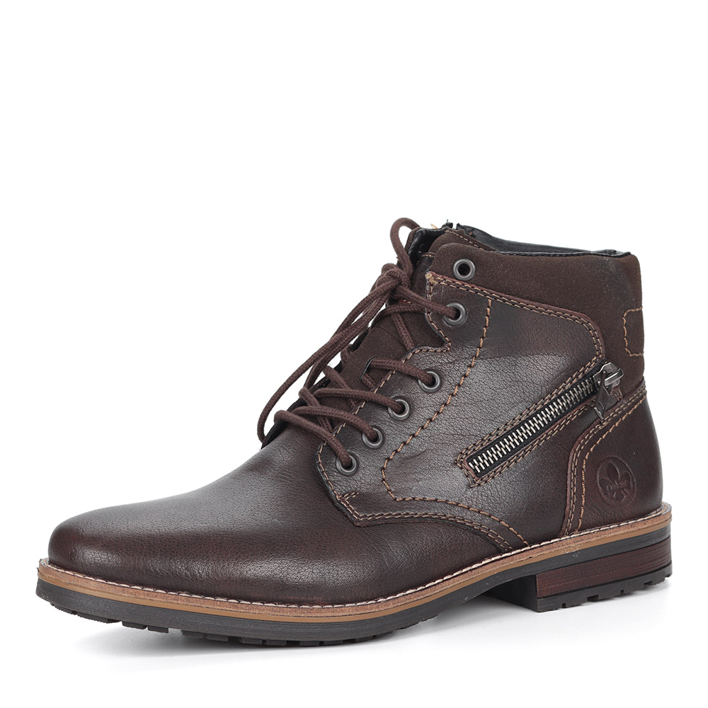 Коричневые ботинки на шнуровке Rieker, размер 43, цвет коричневый - фото 1