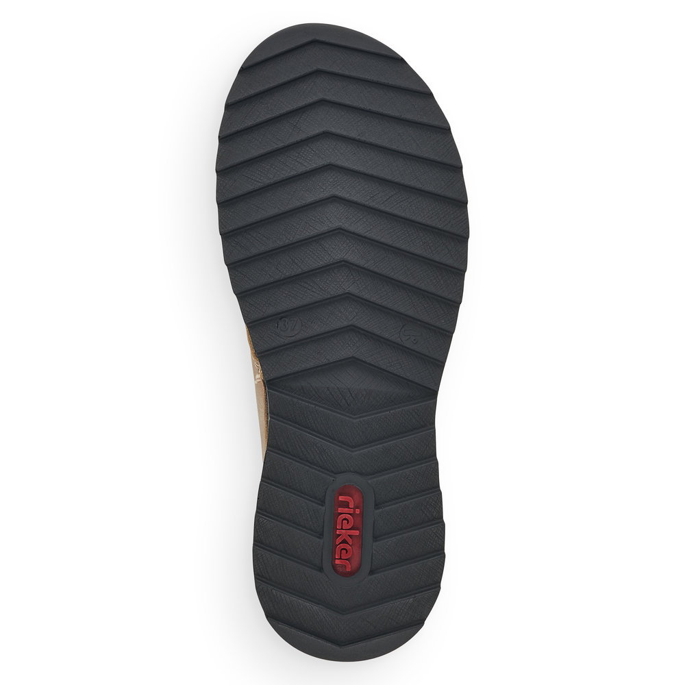 Бежевые ботинки из экокожи на подкладке из экошерсти Rieker, размер 40, цвет бежевый - фото 8