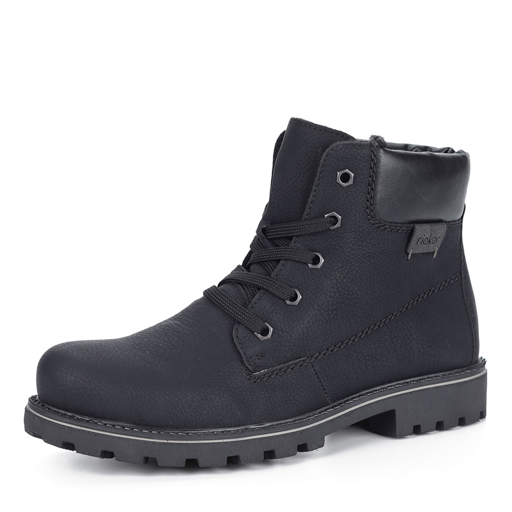 Черные ботинки на шерсти Rieker, размер 38, цвет черный - фото 1