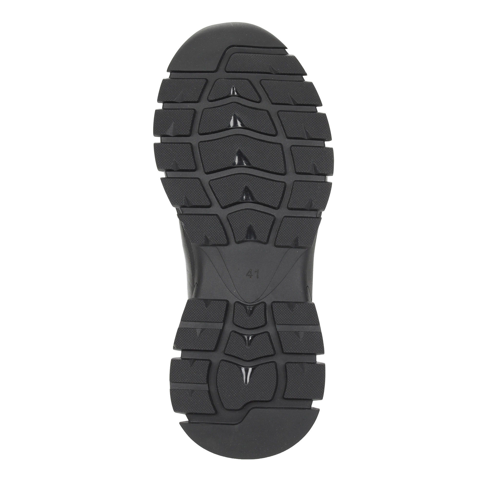 Черные утепленные кроссовки из кожи Respect, цвет черный - фото 7