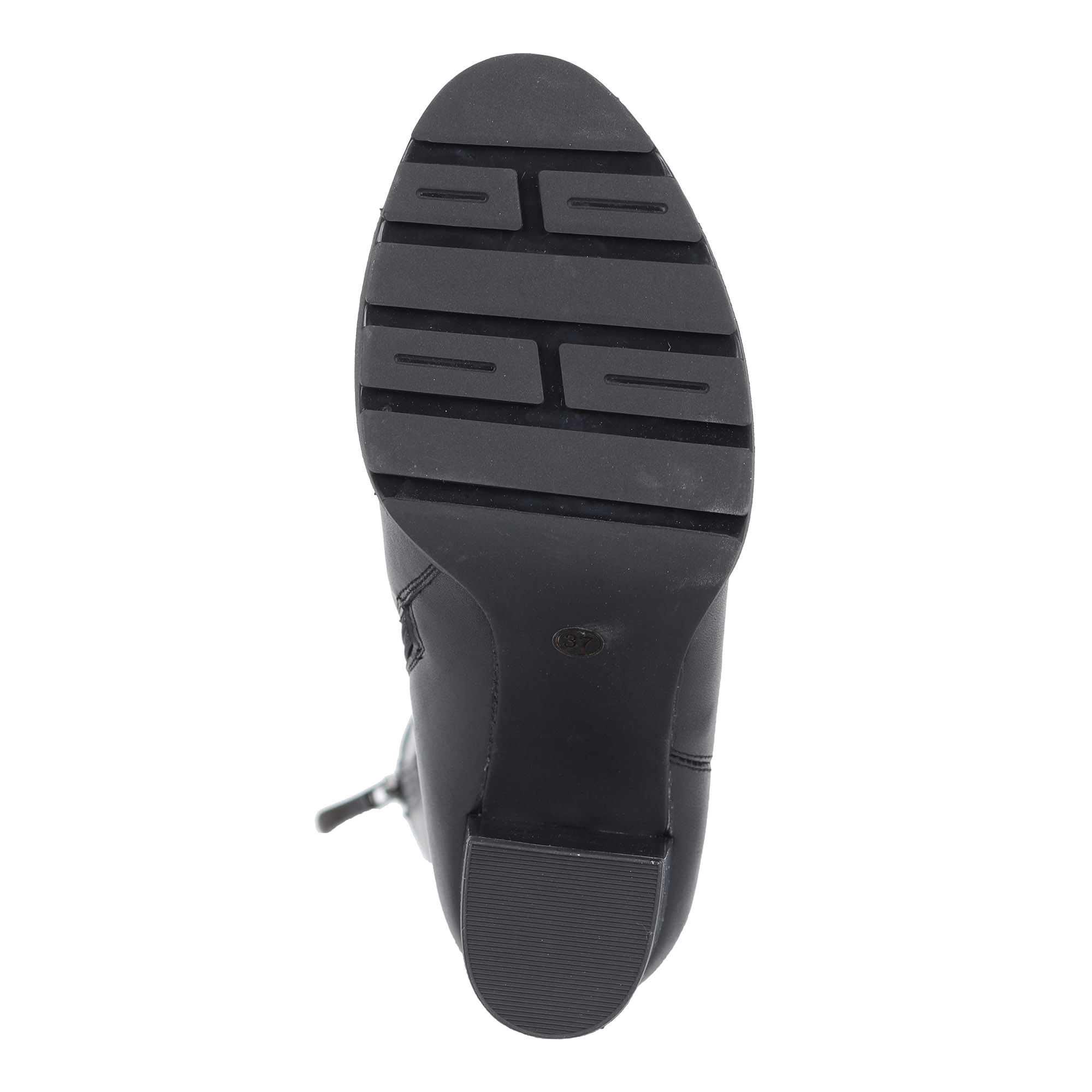 Черные сапоги из кожи на каблуке Respect, размер 39, цвет черный - фото 7