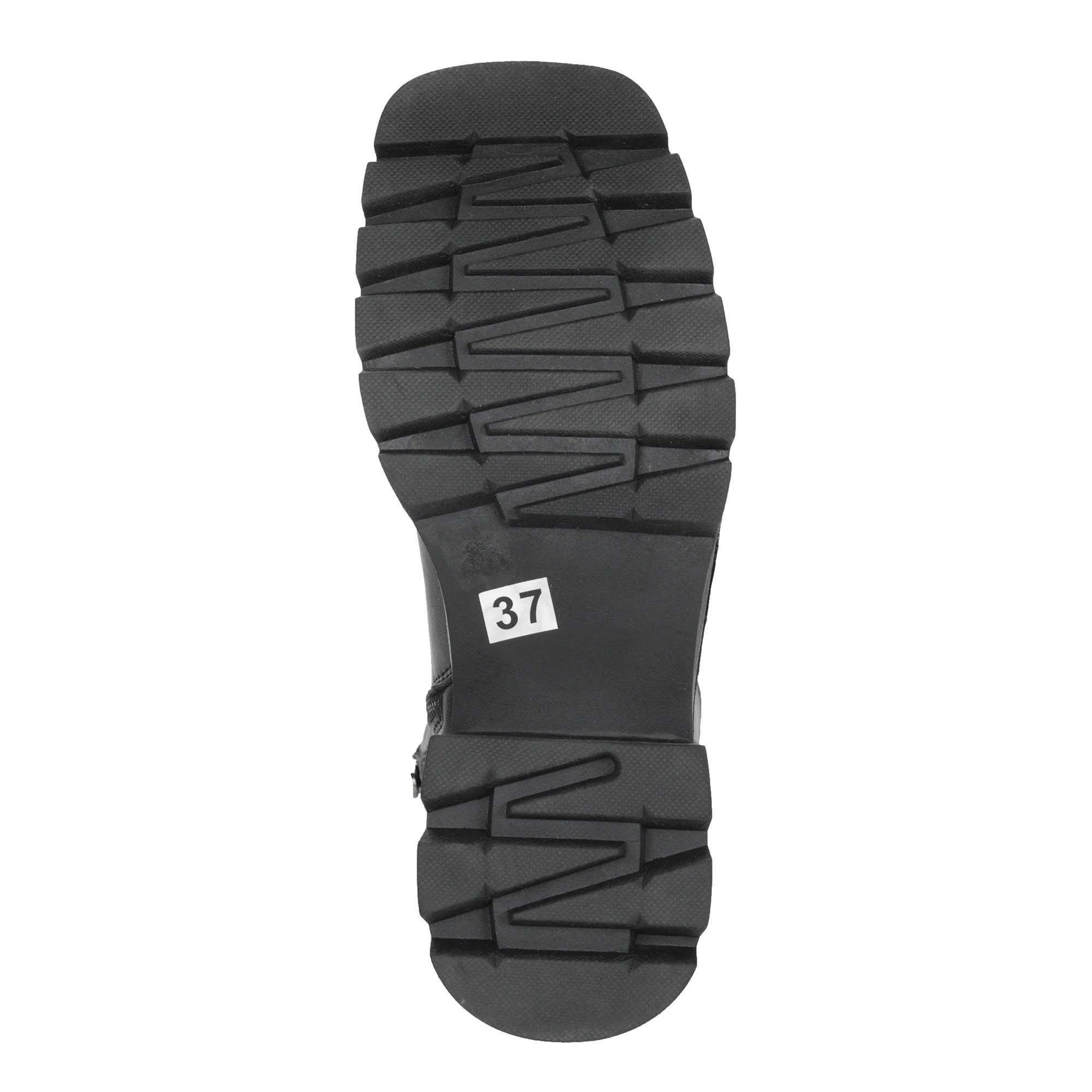 Черные ботинки из кожи на шнурках на подкладке из экошерсти на утолщенной подошве KEDDO, размер 37, цвет черный - фото 8