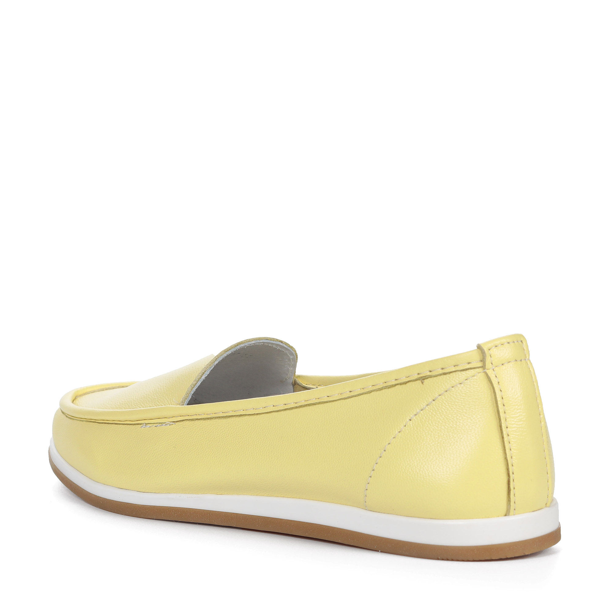 Желтые мокасины из кожи от Respect-shoes