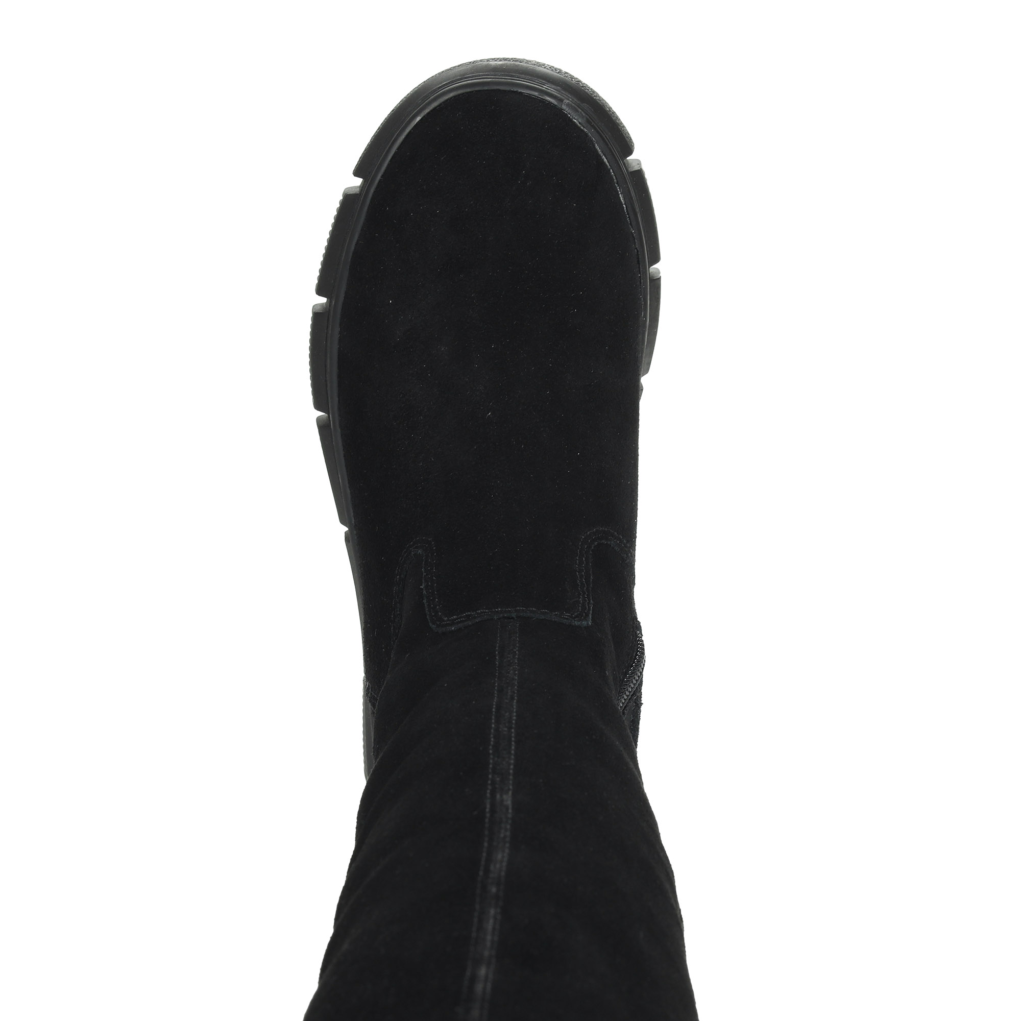Черные утепленные сапоги из кожи Rieker, размер 41, цвет черный - фото 7