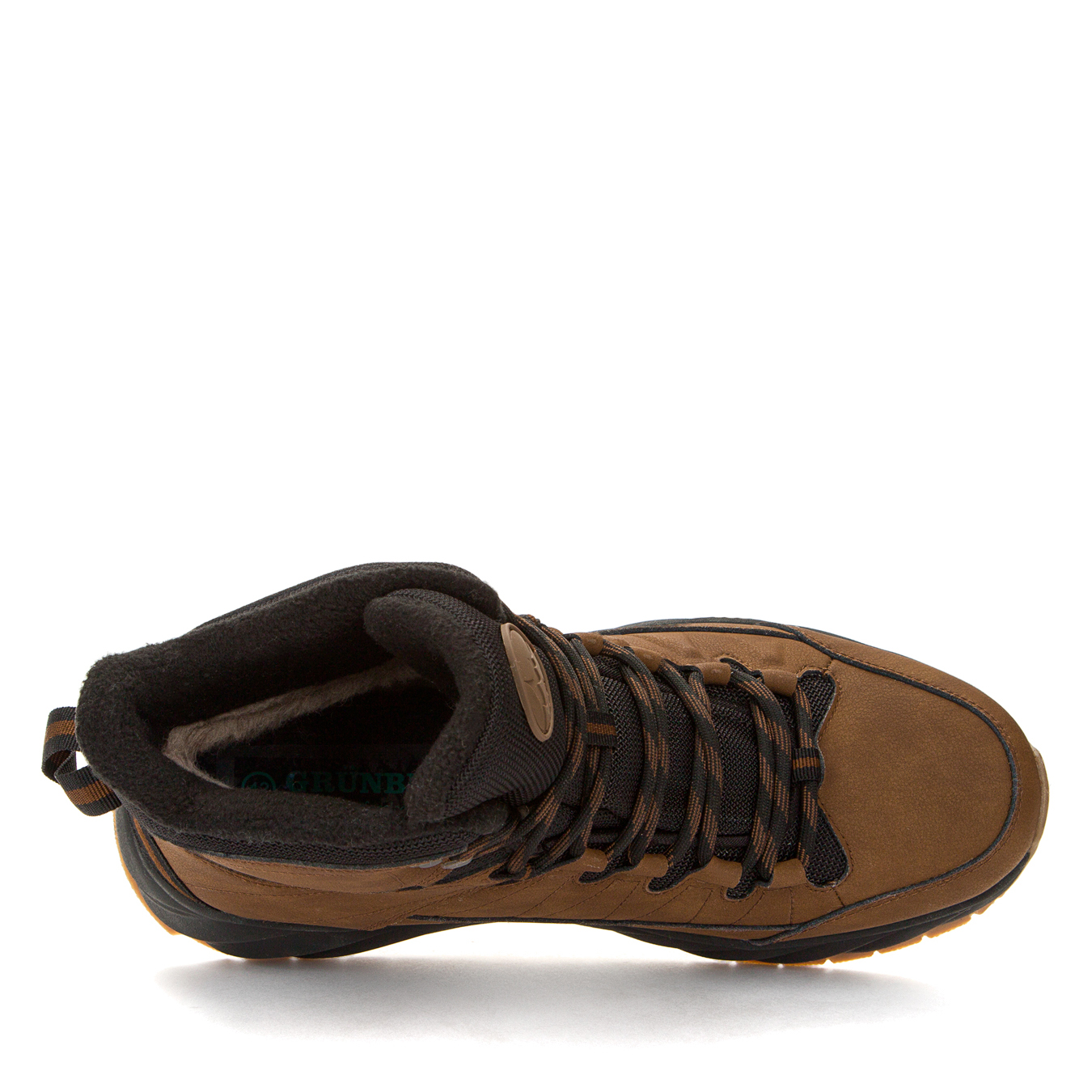 Коричневые утепленные ботинки из кожи GRUNBERG, цвет коричневый - фото 4