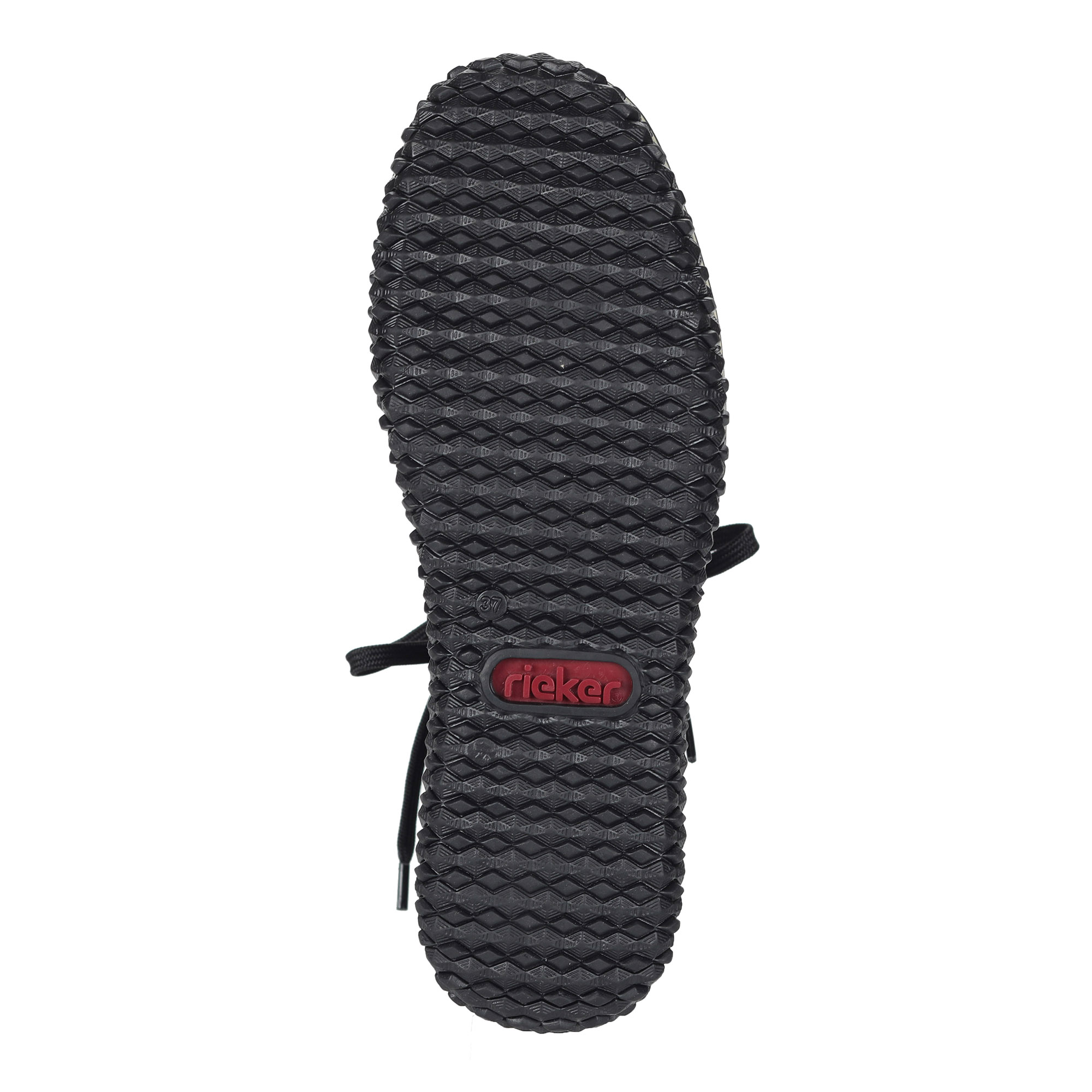 Черные ботинки из экокожи на подкладке из искусственной шерсти Rieker, размер 41, цвет черный - фото 7
