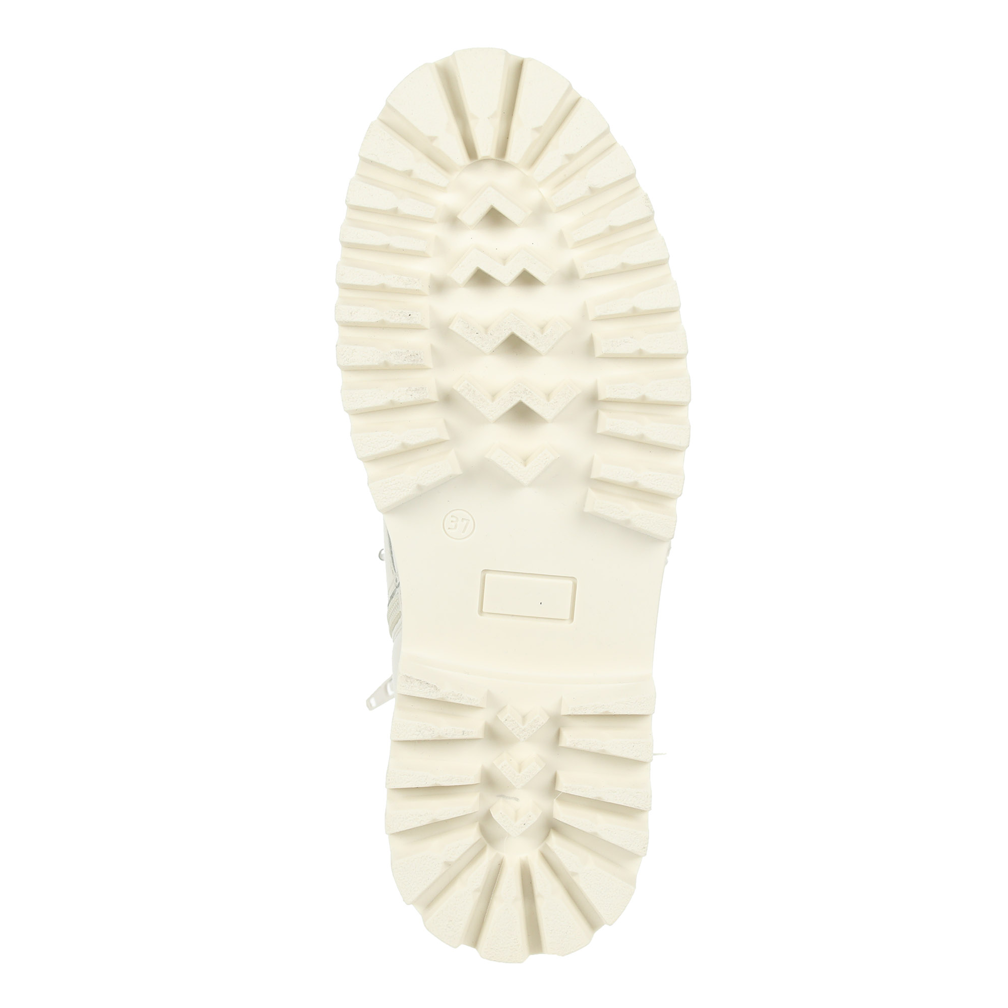 Белые ботинки из кожи на шнуровке на подкладке из натуральной шерсти на тракторной подошве RIVERI, размер 39, цвет белый - фото 7