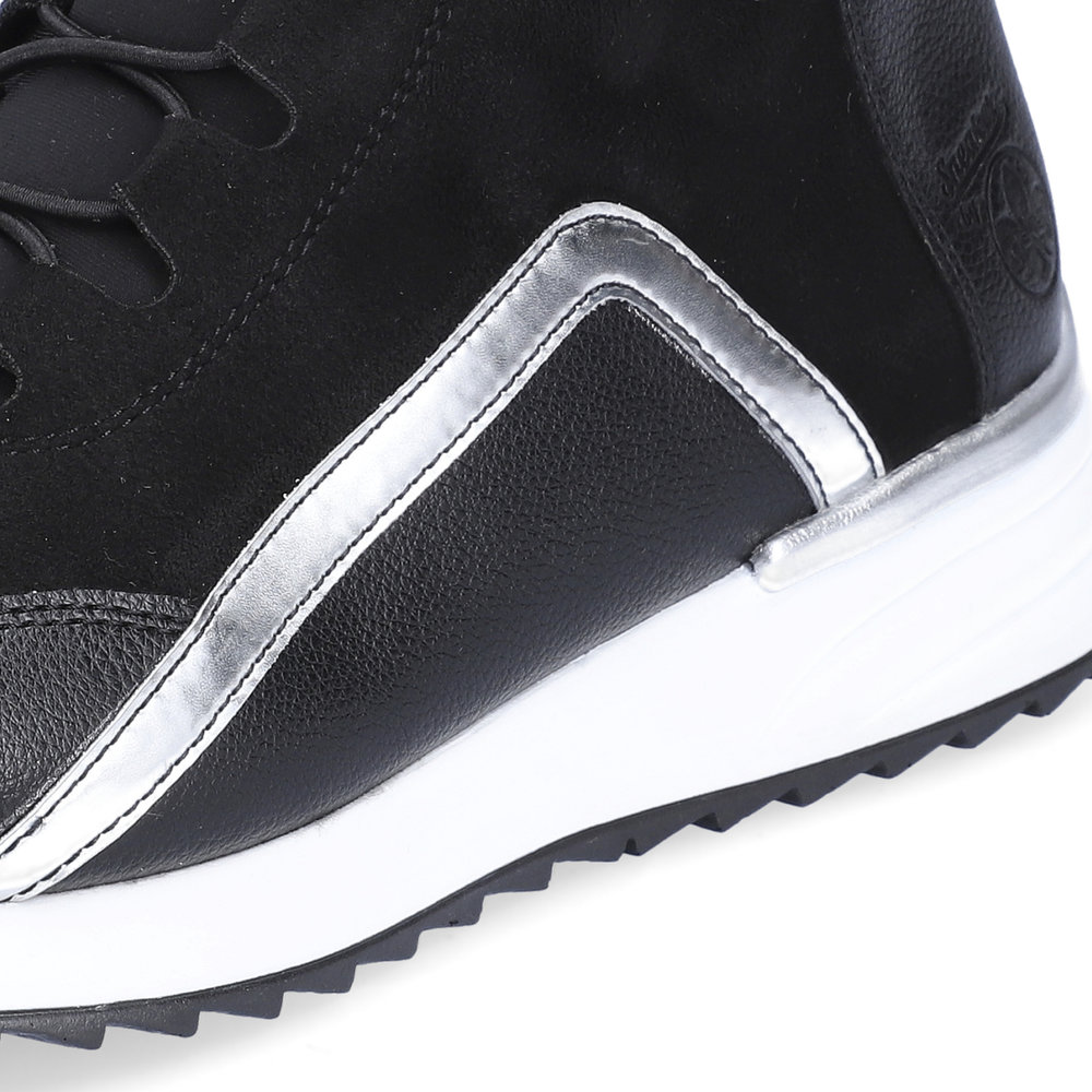 Черные кроссовки из экокожи Rieker, размер 37, цвет черный - фото 11