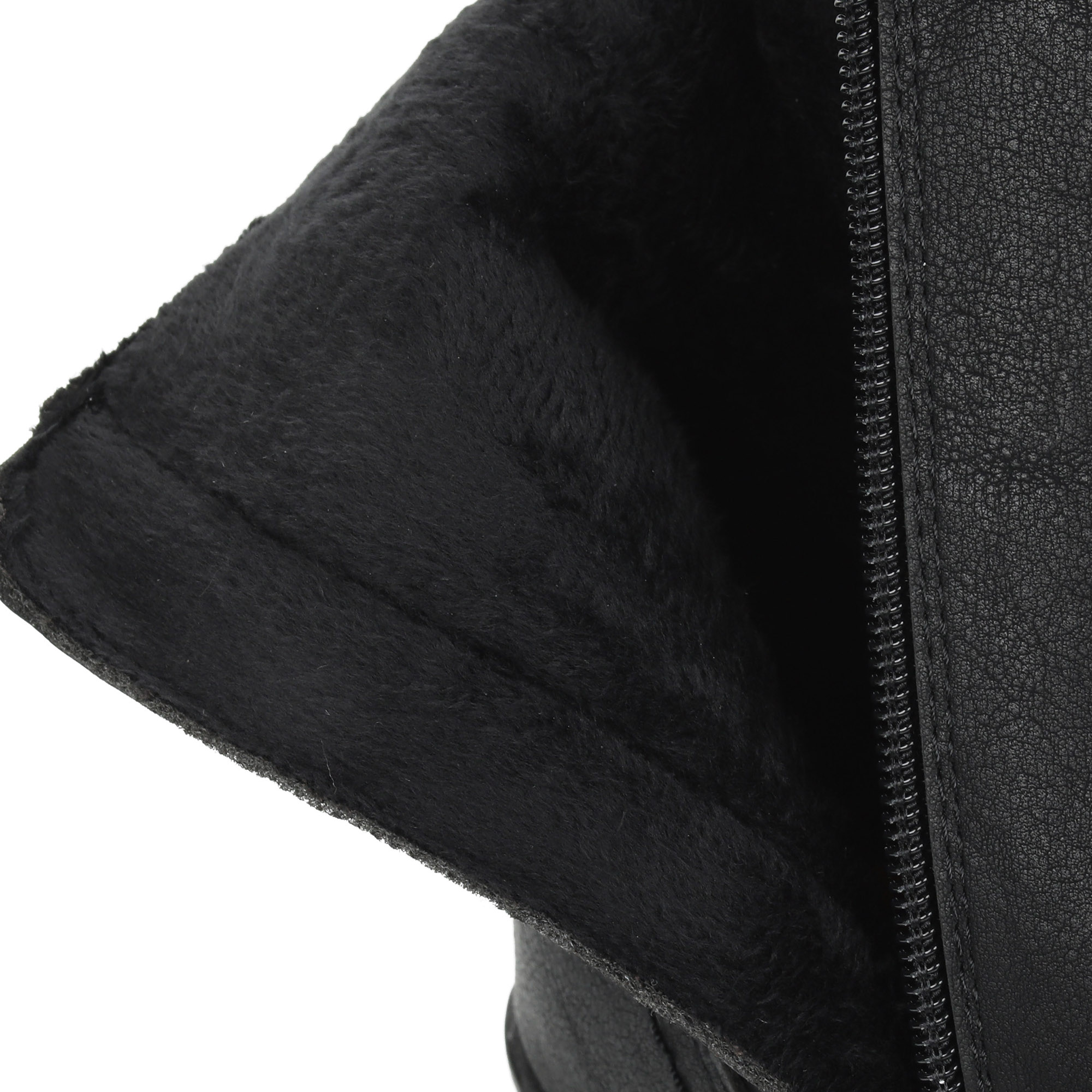 Черные утепленные ботильоны из экокожи на шнуровке Relife, цвет черный - фото 6