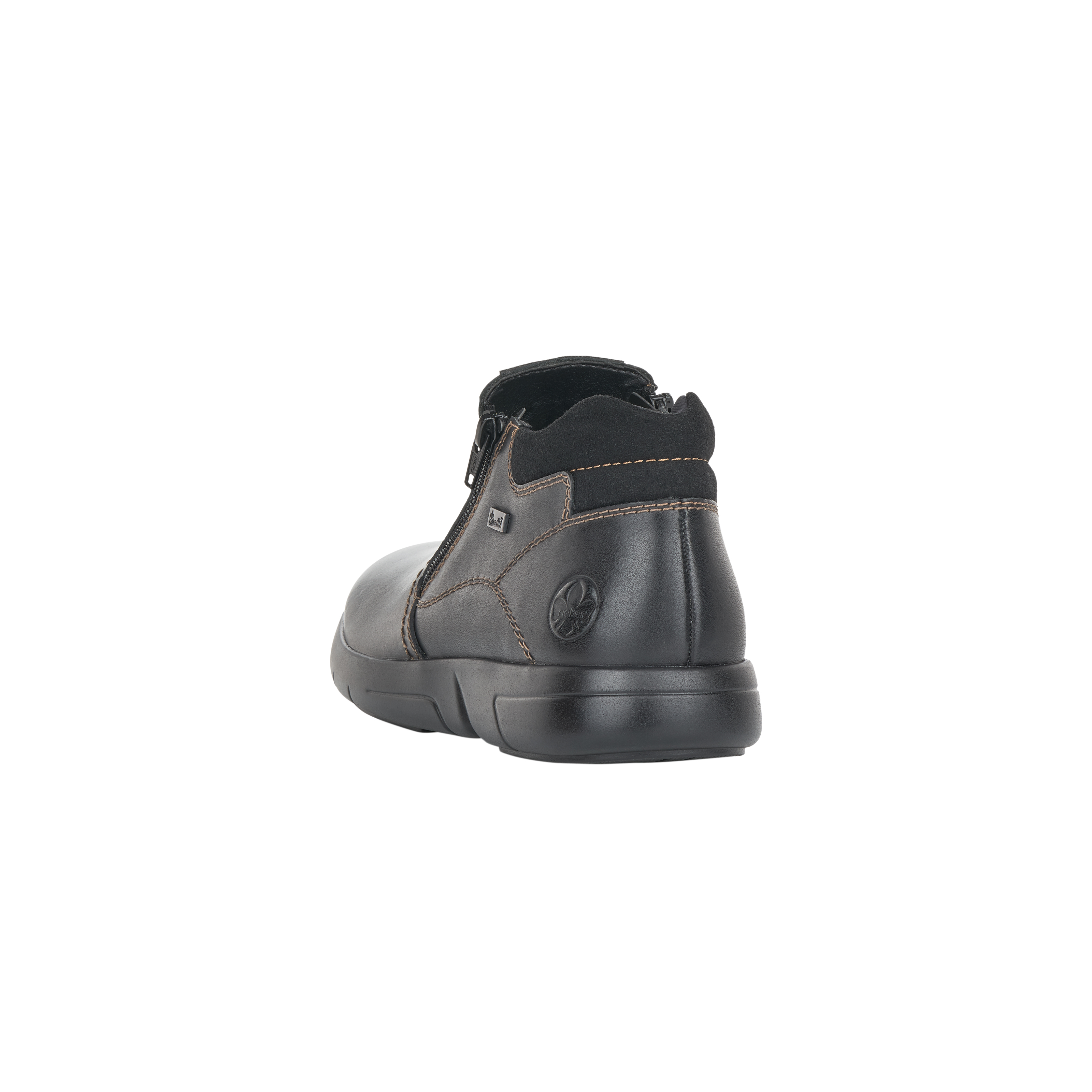 Черные ботинки из экокожи на шерсти Rieker, размер 45, цвет черный - фото 4
