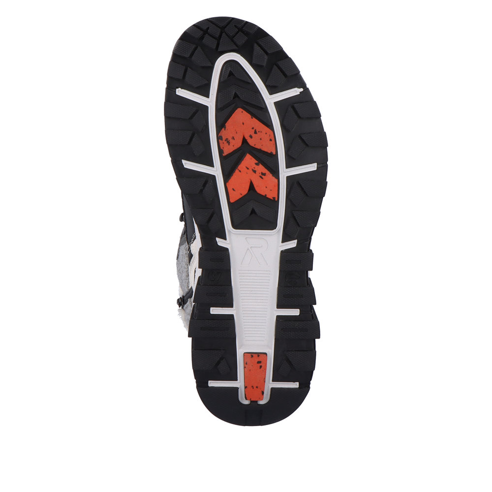 Бежевые утепленные ботинки хайкеры из комбинированных материалов Rieker Evolution, размер 37, цвет бежевый - фото 8