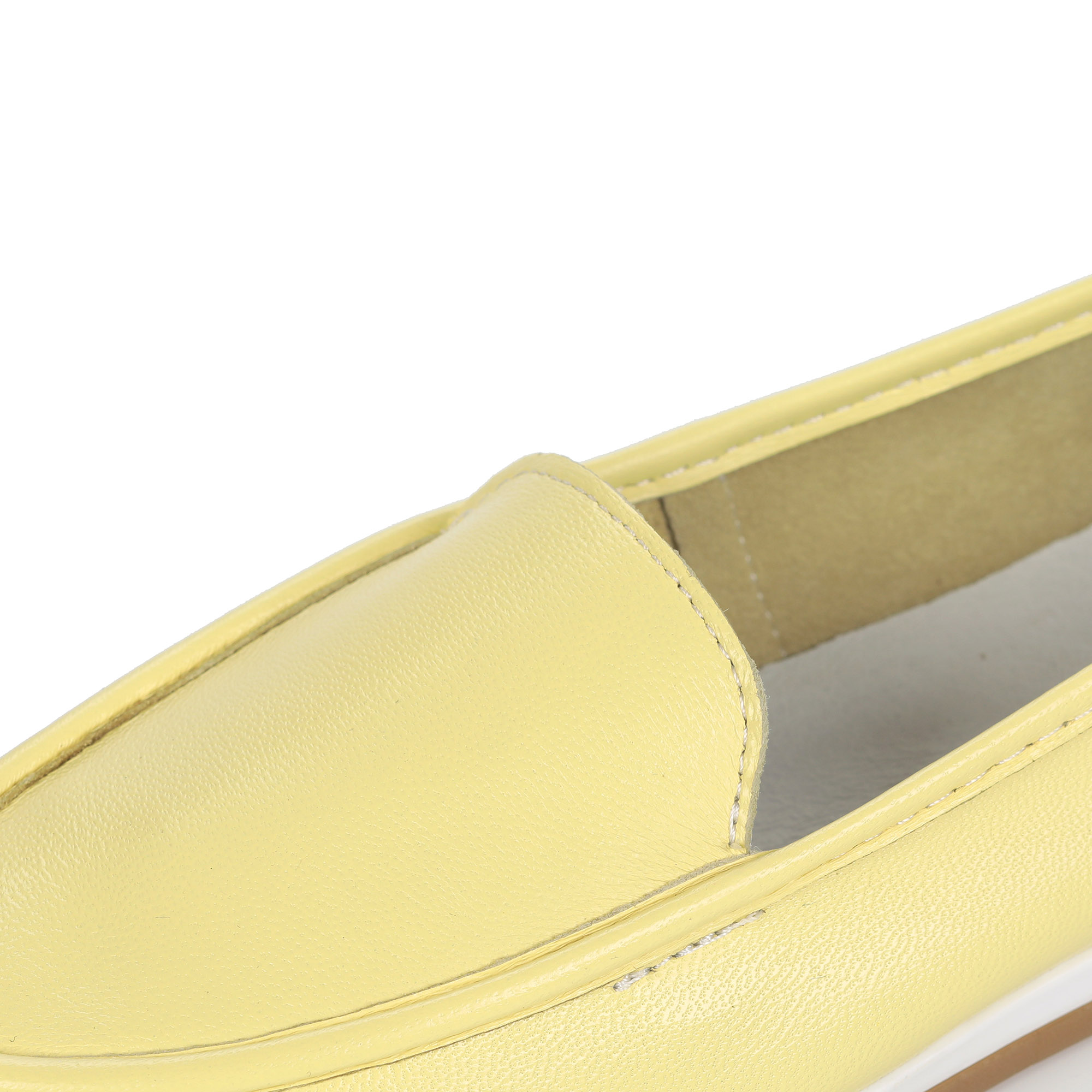Желтые мокасины из кожи от Respect-shoes