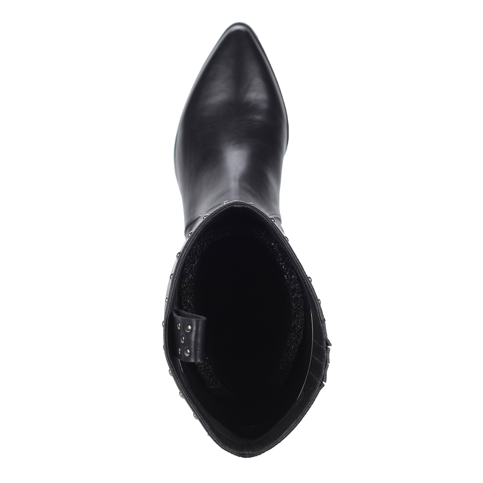 Черные сапоги из комбинированных материалов на меху Respect, размер 38, цвет черный - фото 6