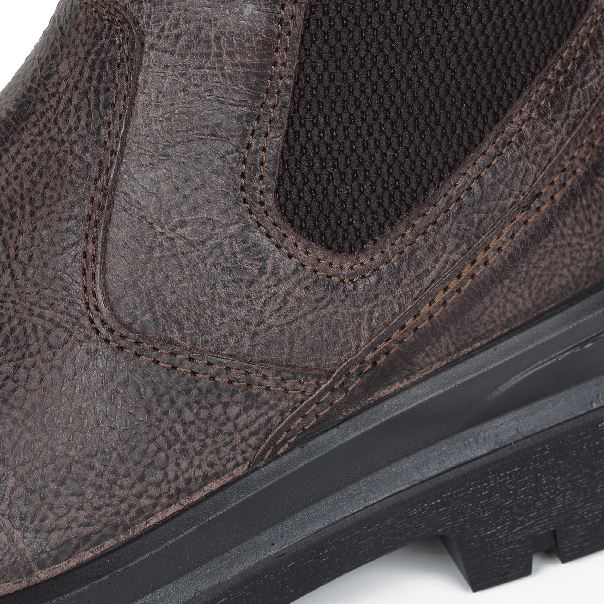 Коричневые ботинки челси из кожи на подкладке из натуральной шерсти Respect, цвет коричневый - фото 5