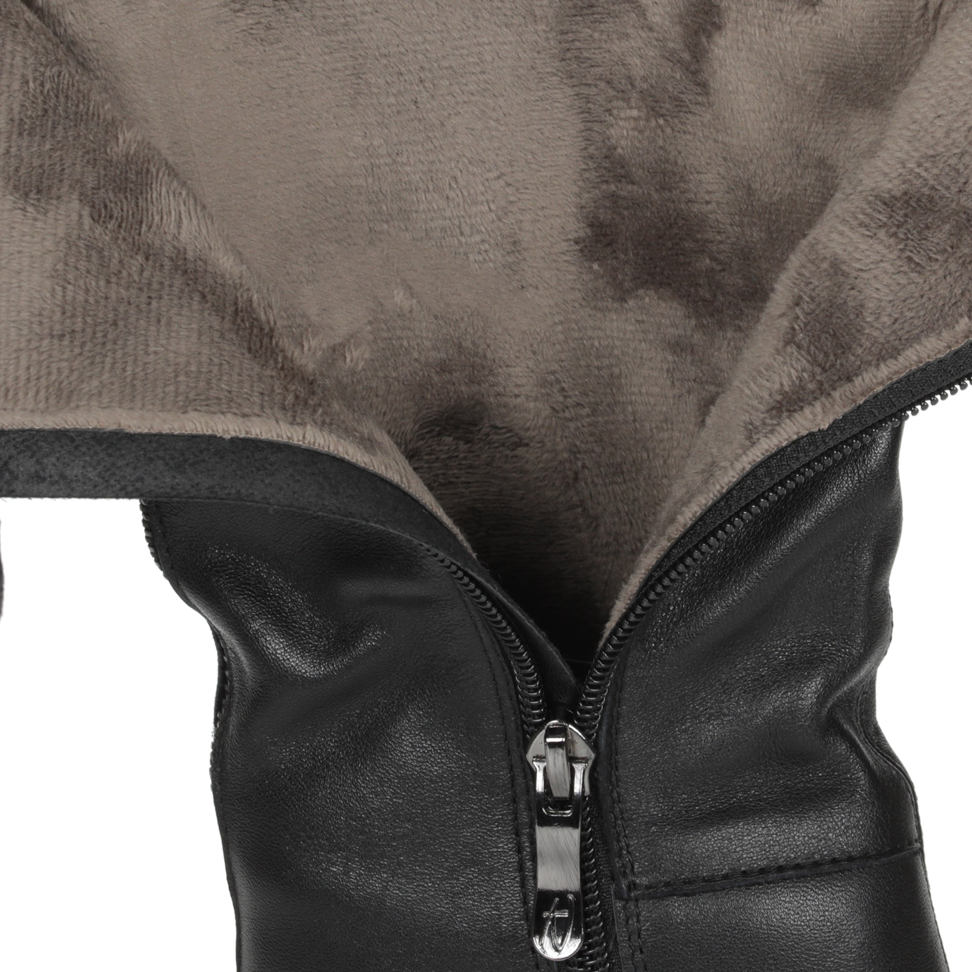 Черные утепленные сапоги из натуральной кожи на танкетке Respect, размер 40, цвет черный - фото 6
