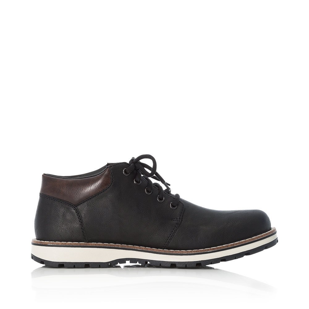 Черные ботинки из комбинированных материалов Rieker, размер 46, цвет черный - фото 3
