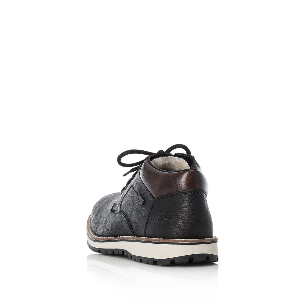 Черные ботинки из комбинированных материалов Rieker, размер 46, цвет черный - фото 4