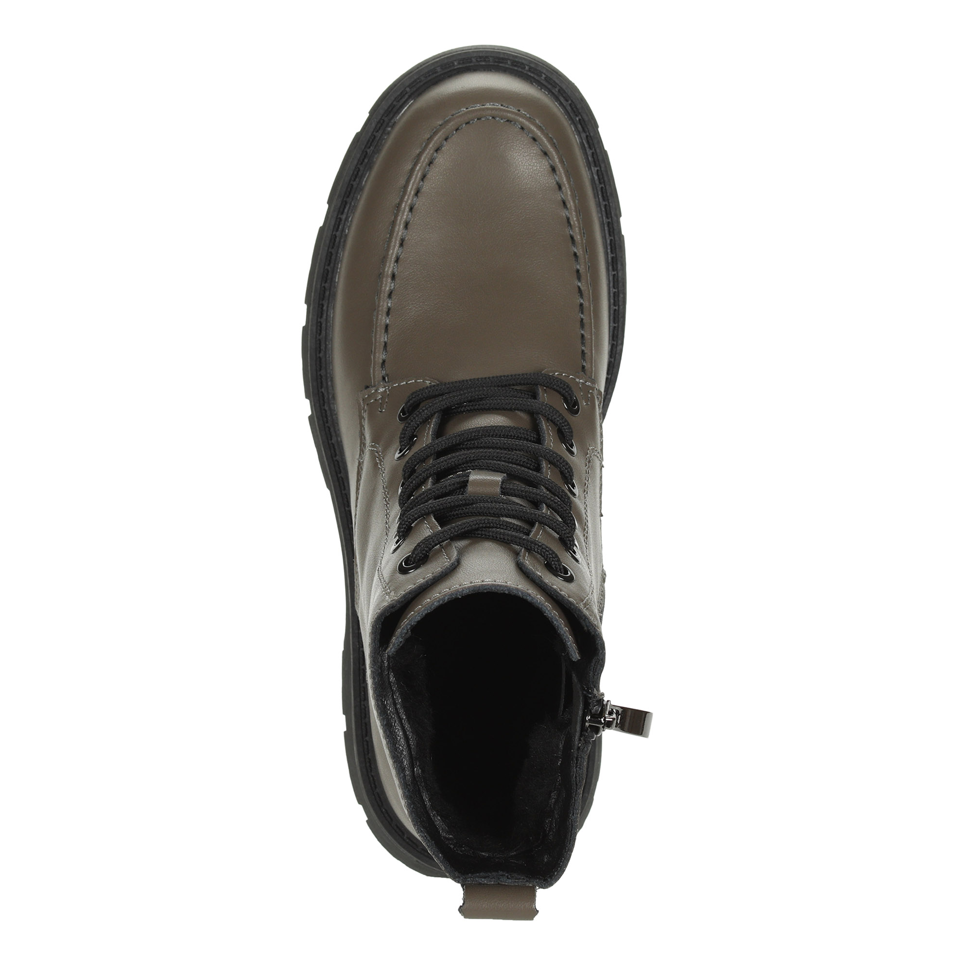 Коричневые ботинки на шнуровке из кожи на подкладке из натуральной шерсти на рифленой подошве Respect, размер 41, цвет коричневый - фото 7