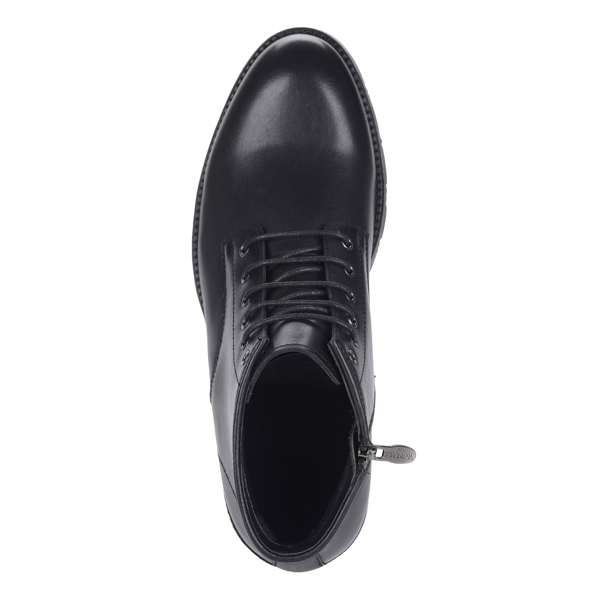 Черные ботинки из кожи на шерсти Respect, размер 41, цвет черный - фото 4