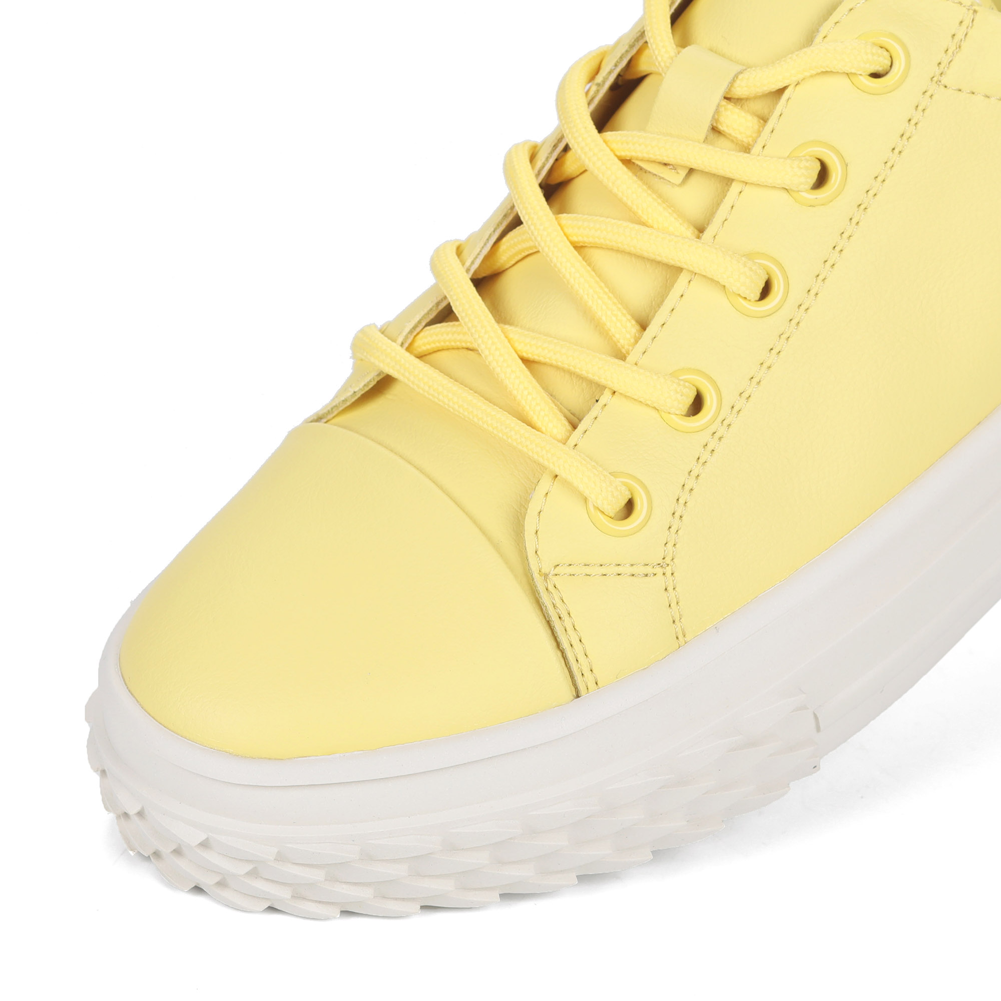 Желтые кеды из кожи от Respect-shoes