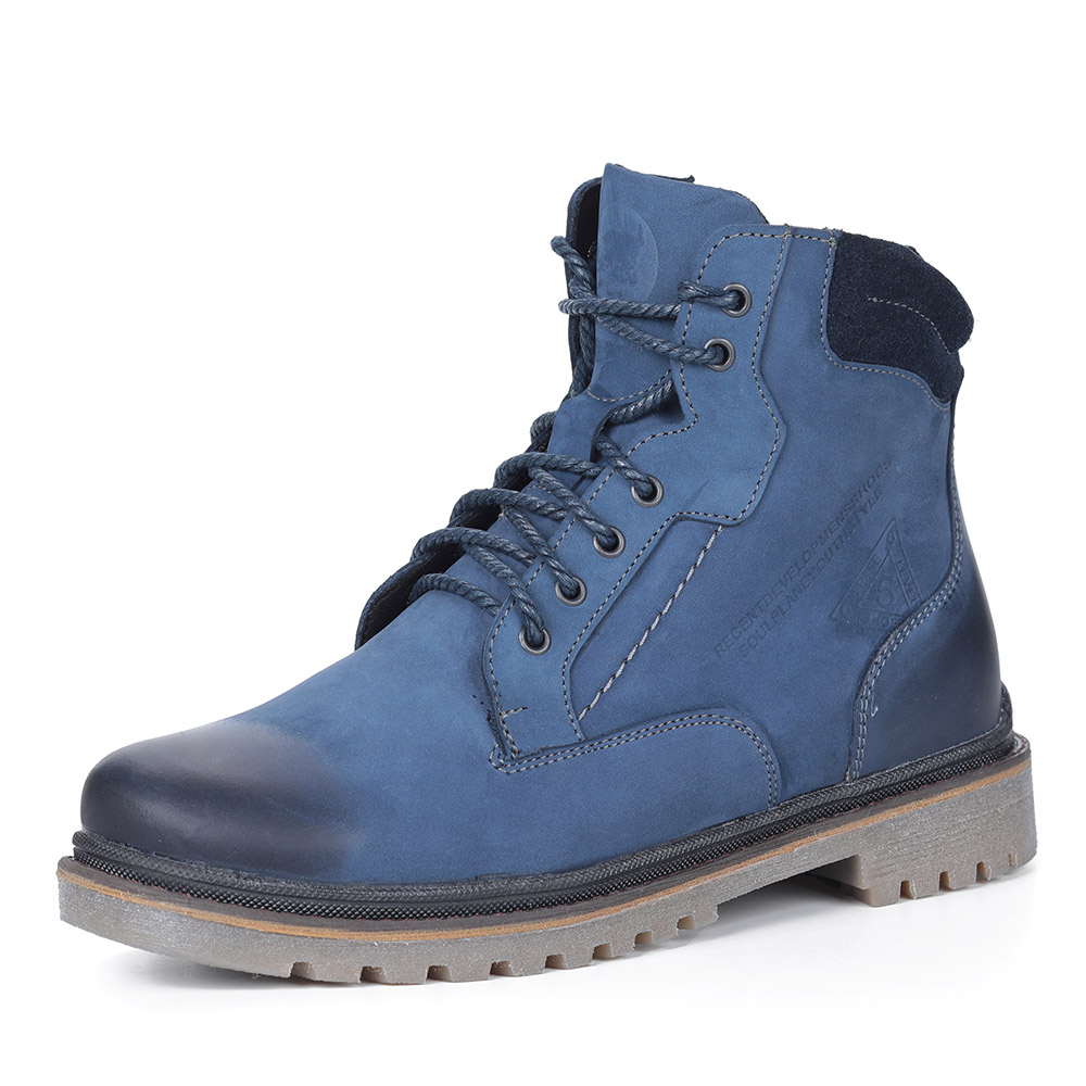 Синие ботинки в стиле тимберлэндов Respect, размер 41, цвет синий - фото 1