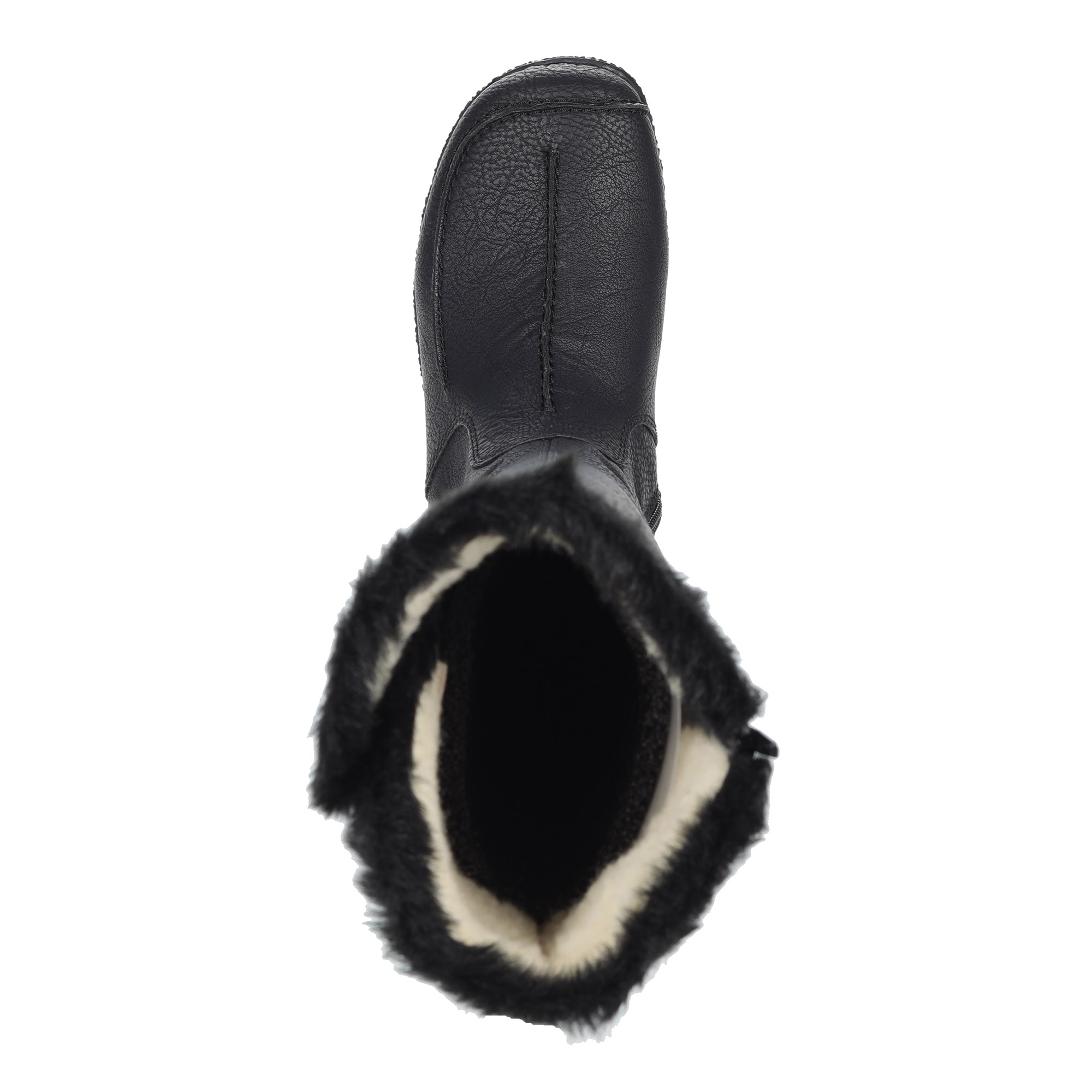 Черные сапоги из экокожи на шерсти Rieker, размер 41, цвет черный - фото 6