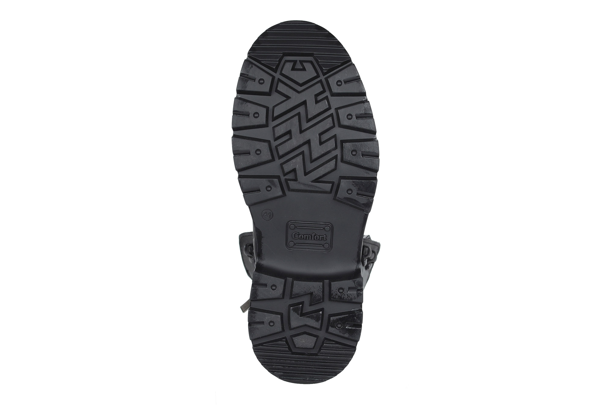Черные ботинки из кожи на подкладке из натурального меха на утолщенной подошве Respect, размер 45, цвет черный - фото 7