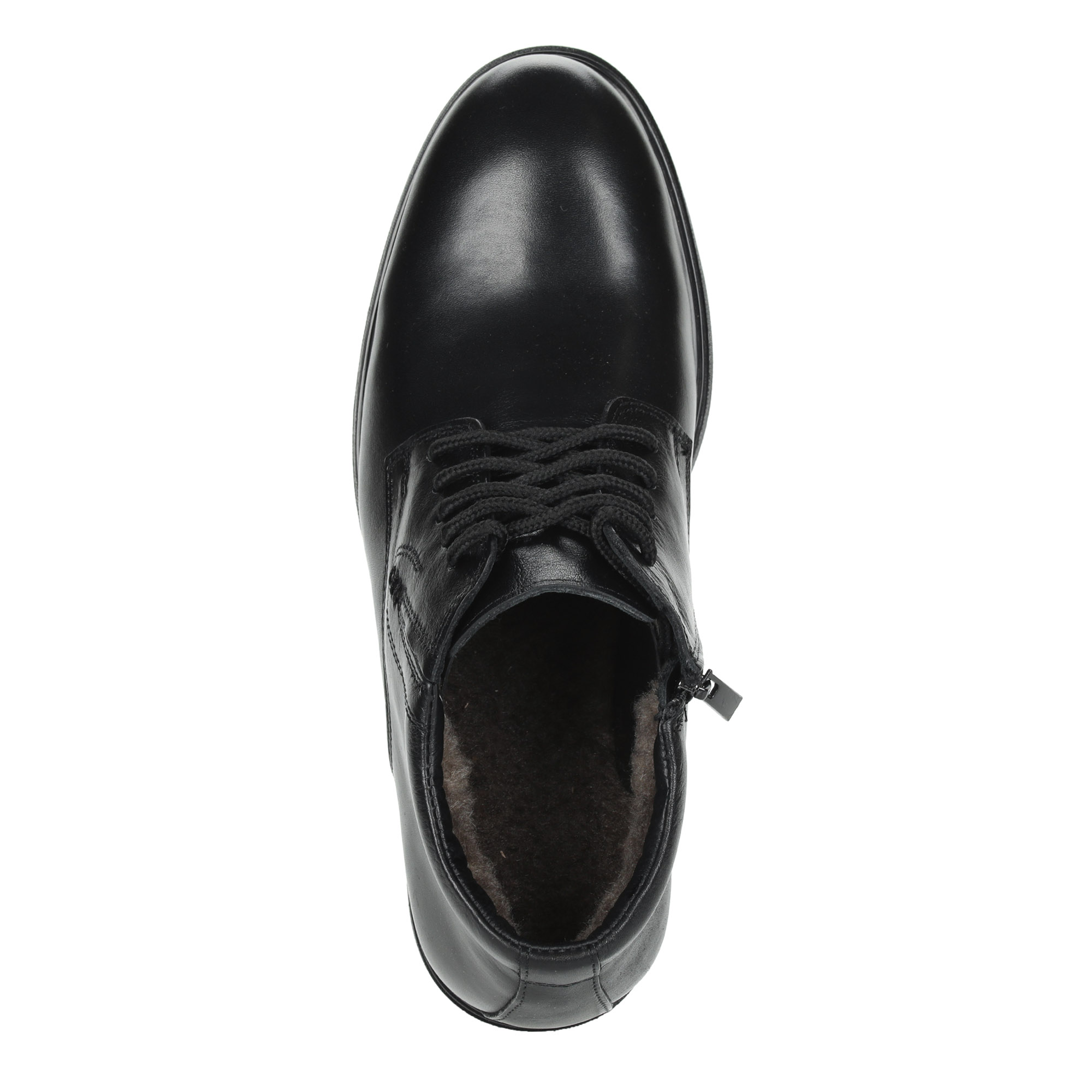 Черные классические ботинки из кожи на подкладке из натуральной шерсти Respect, размер 40, цвет черный - фото 6