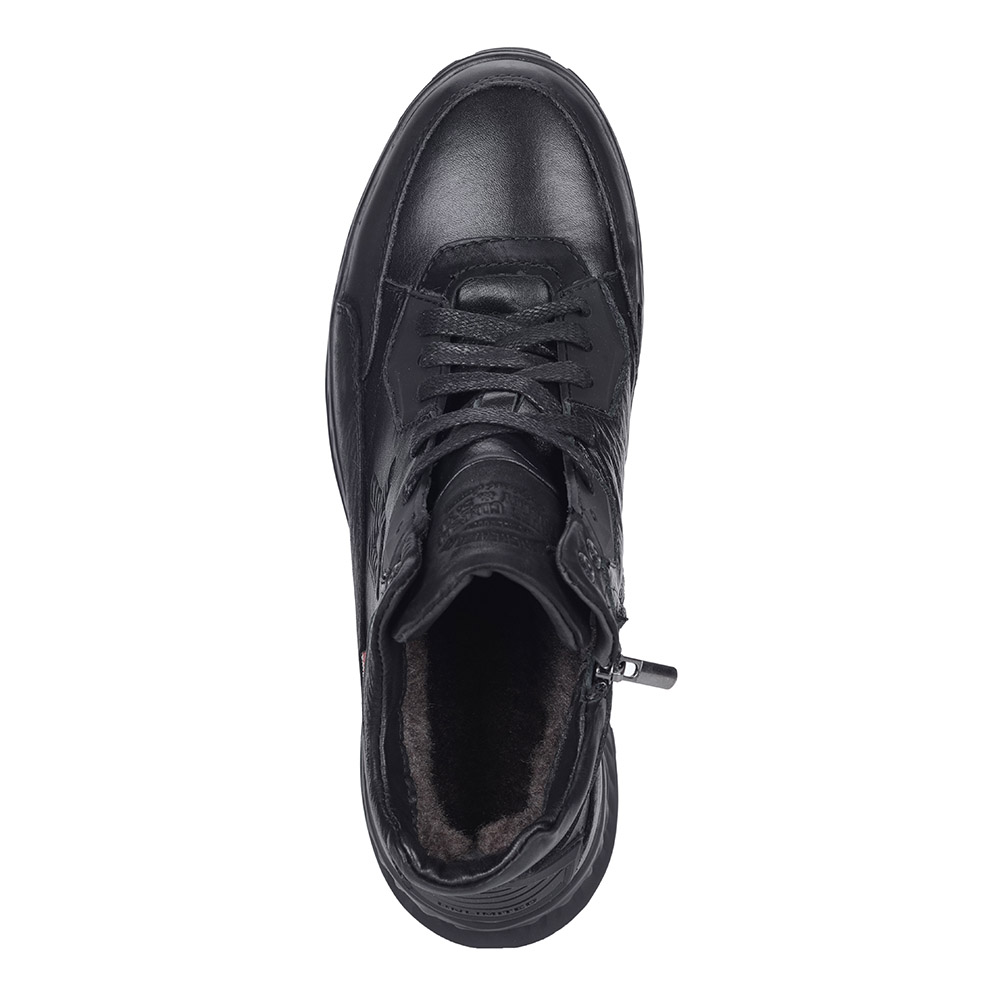 Черные высокие кроссовки на рифлёной подошве Respect, размер 45, цвет черный - фото 4