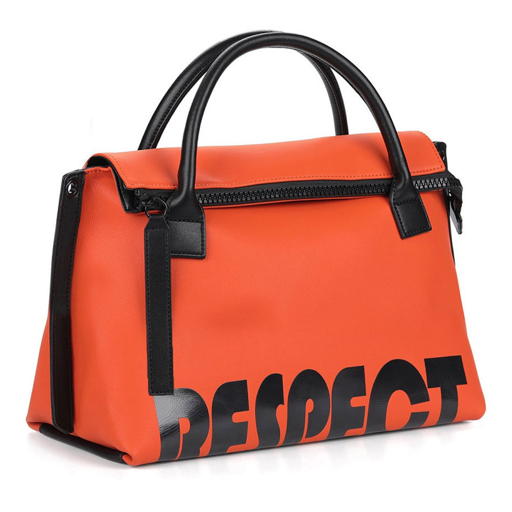 фото Оранжевая сумка с дополнительной ручкой respect