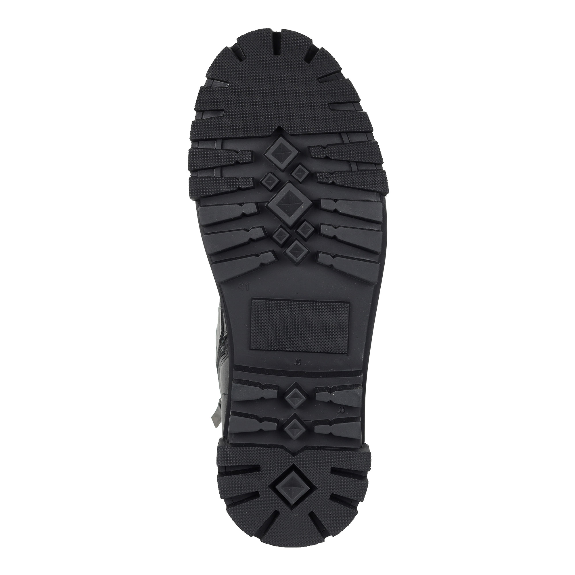 Черные ботинки из кожи на подкладке из натуральной шерсти на тракторной подошве Respect, размер 43, цвет черный - фото 7