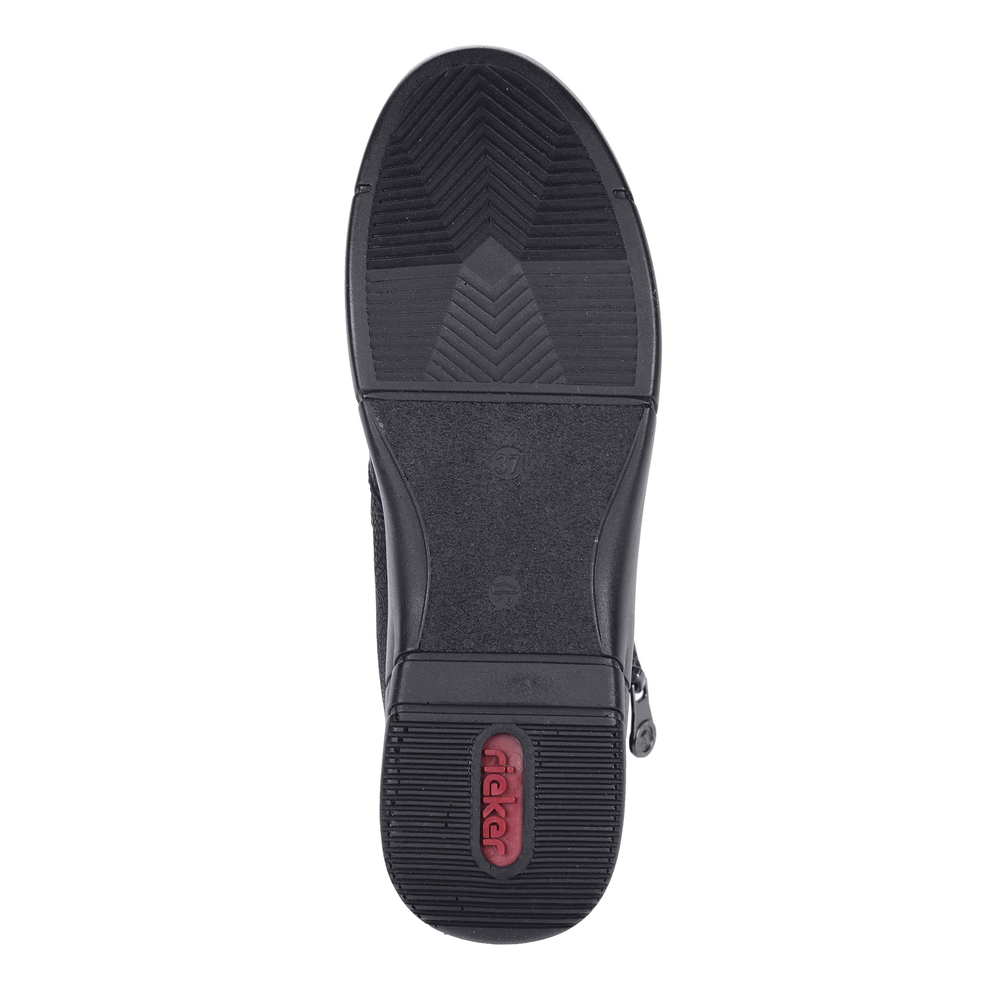 Черные ботинки из экокожи на шнуровке Rieker, размер 40, цвет черный - фото 5