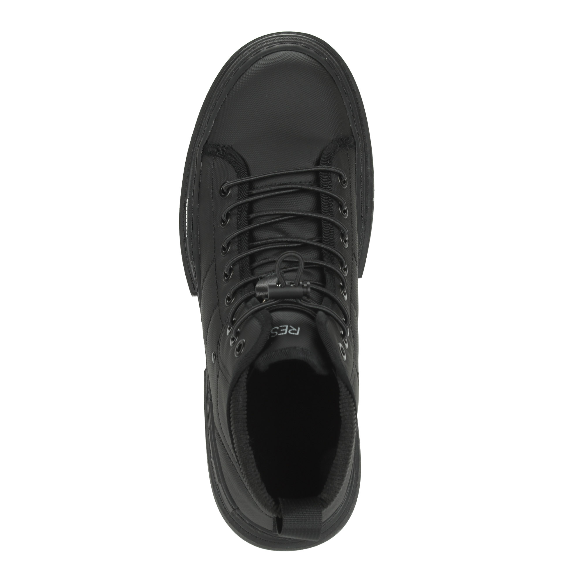 фото Черные спортивные ботинки из текстиля на шнуровке на подкладке из натуральной шерсти respect