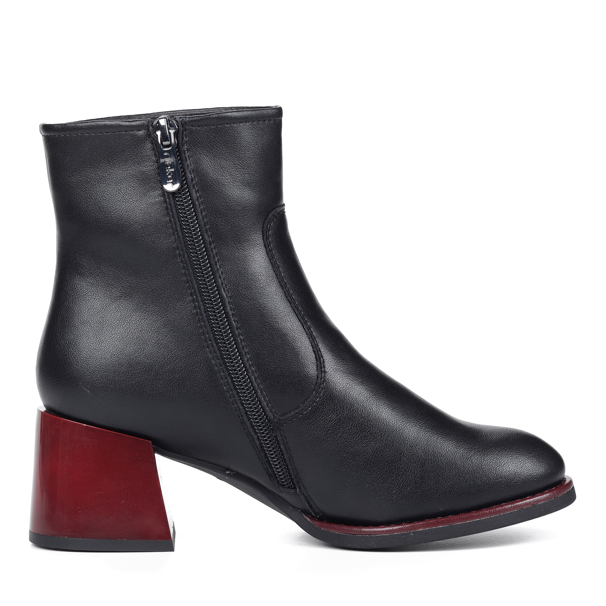 Черные ботинки на устойчивом каблуке Rieker, размер 38, цвет черный - фото 3