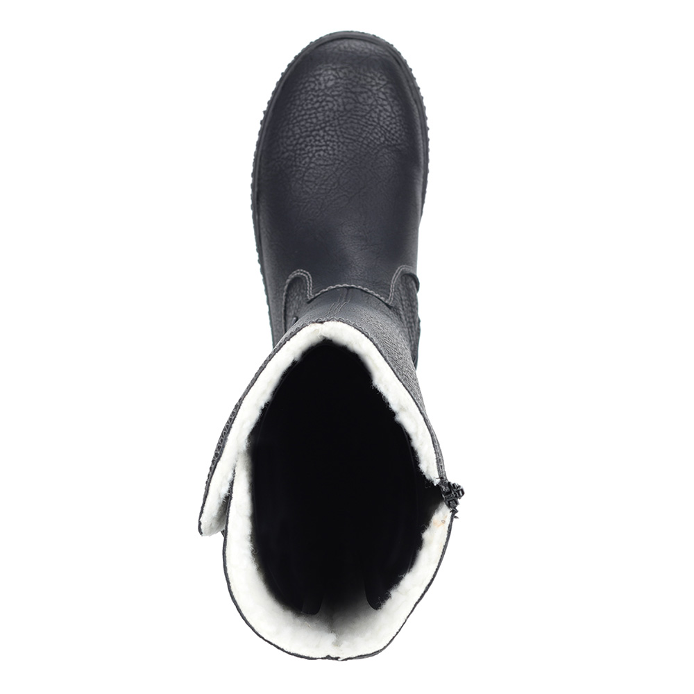 Черные сапоги на шерсти Rieker, размер 39, цвет черный - фото 7
