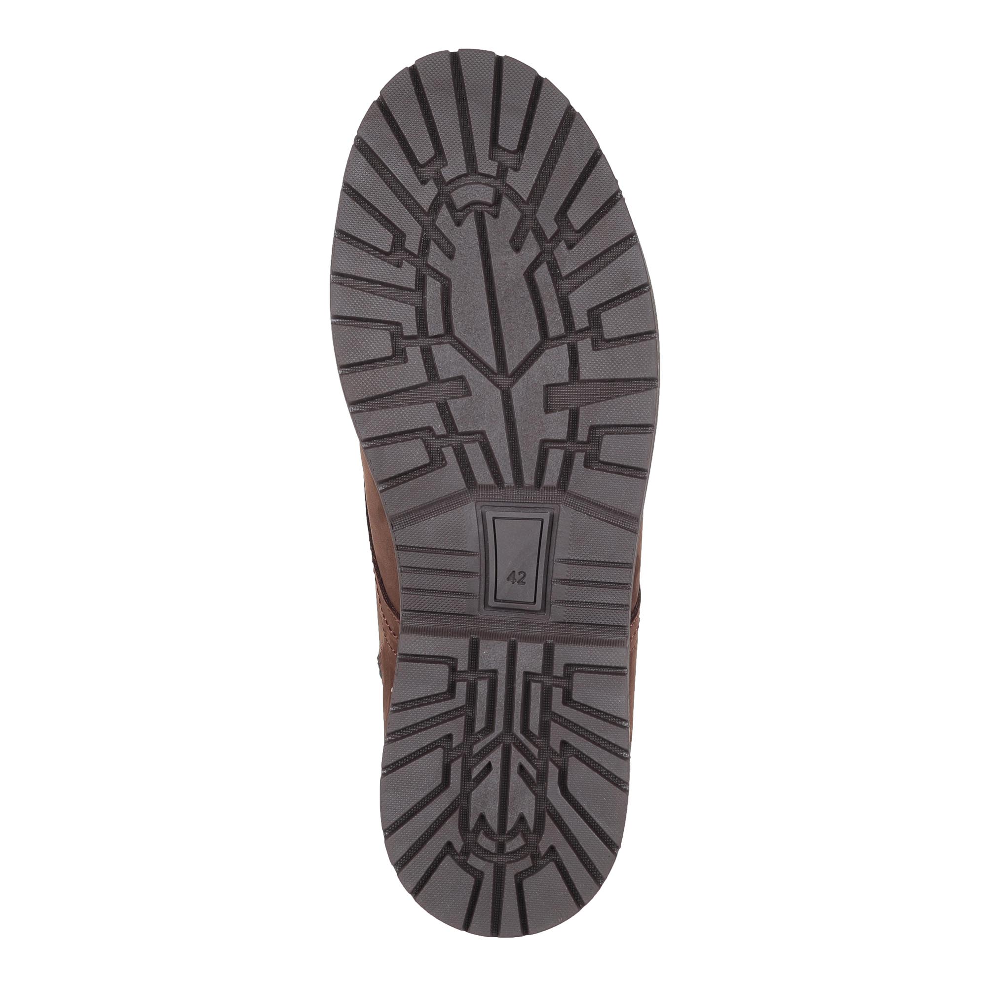 Коричневые ботинки из кожи на подкладке из натурального меха на утолщенной подошве Respect, цвет коричневый - фото 7