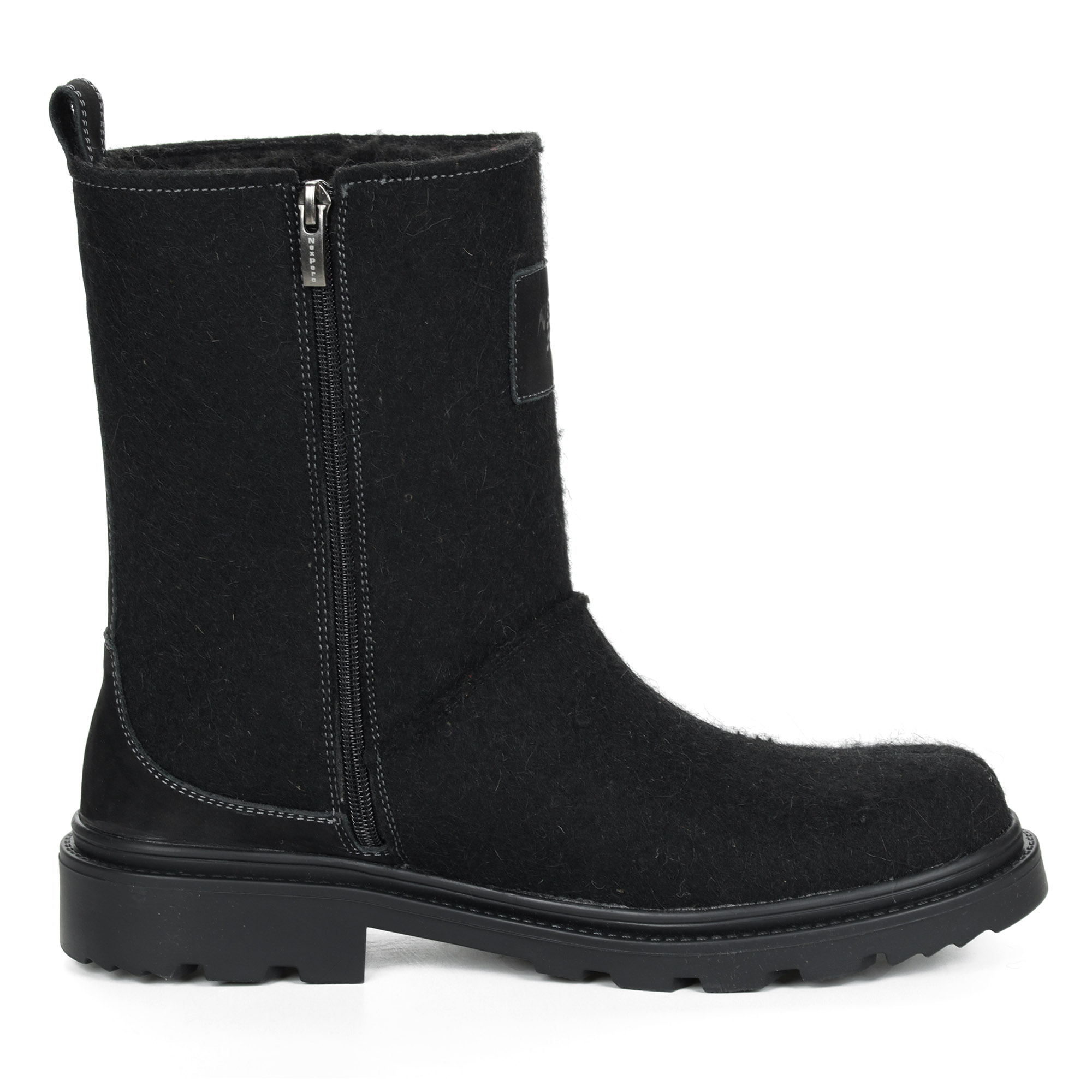 Черные ботинки из войлока на подклдке из натуральной шерсти на утолщенной подошве NexPero, размер 43, цвет черный - фото 3